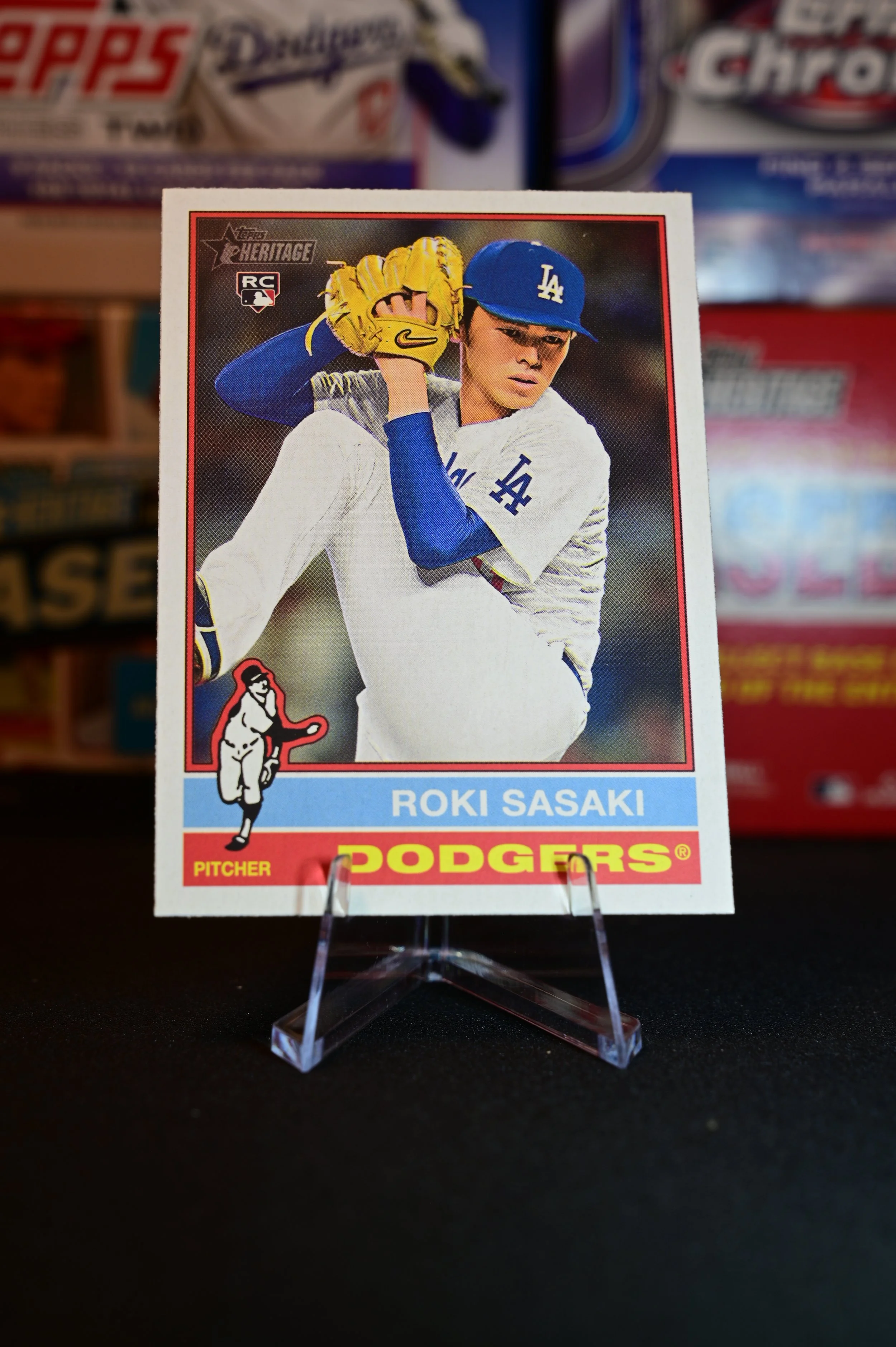 2025 Topps Heritage - Roki Sasaki - base - Los Angeles Dodgers - (RC)