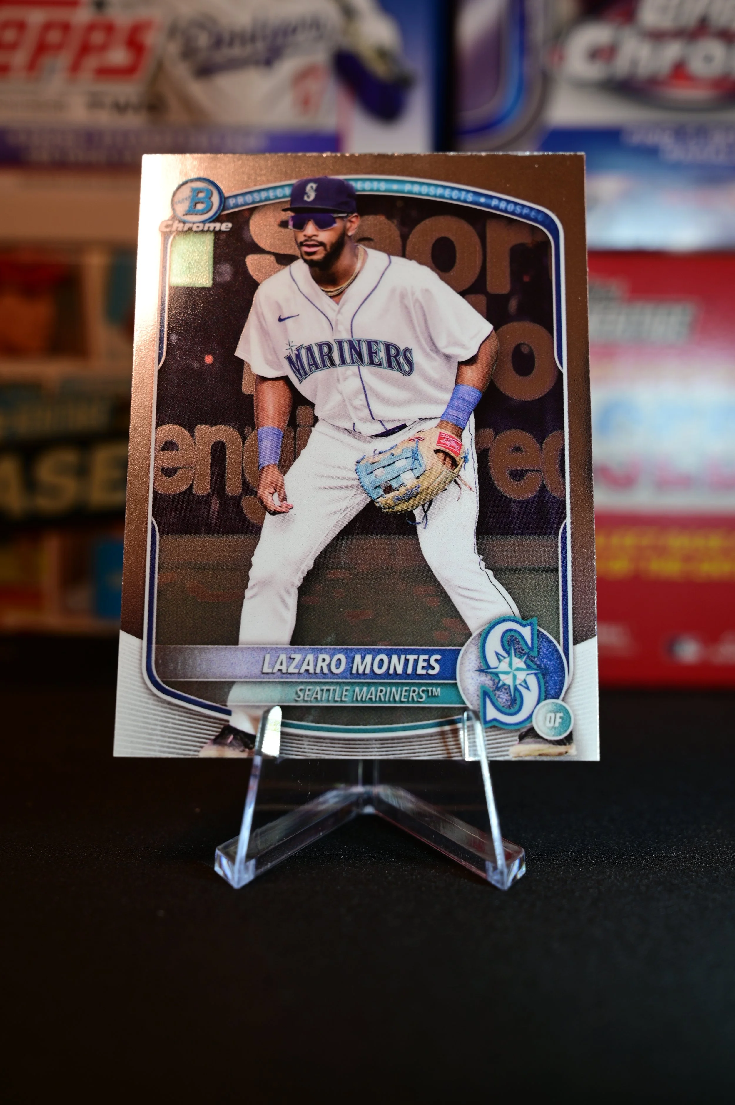 2025 Bowman Chrome - Lazaro Montes - base - Seattle Mariners