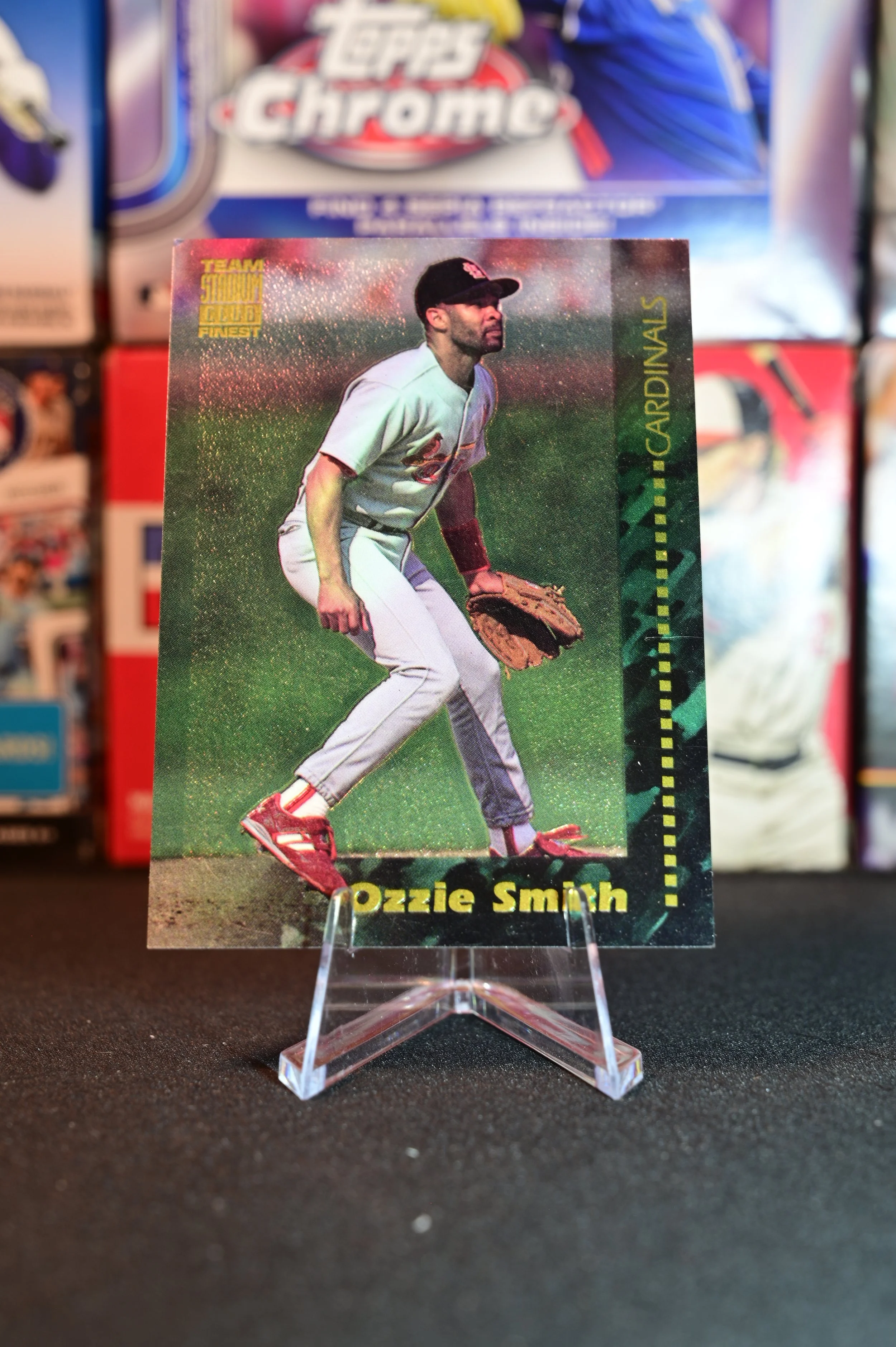 1994 Stadium Club - Ozzie Smith - Team Finest Insert - St. Louis Cardinals