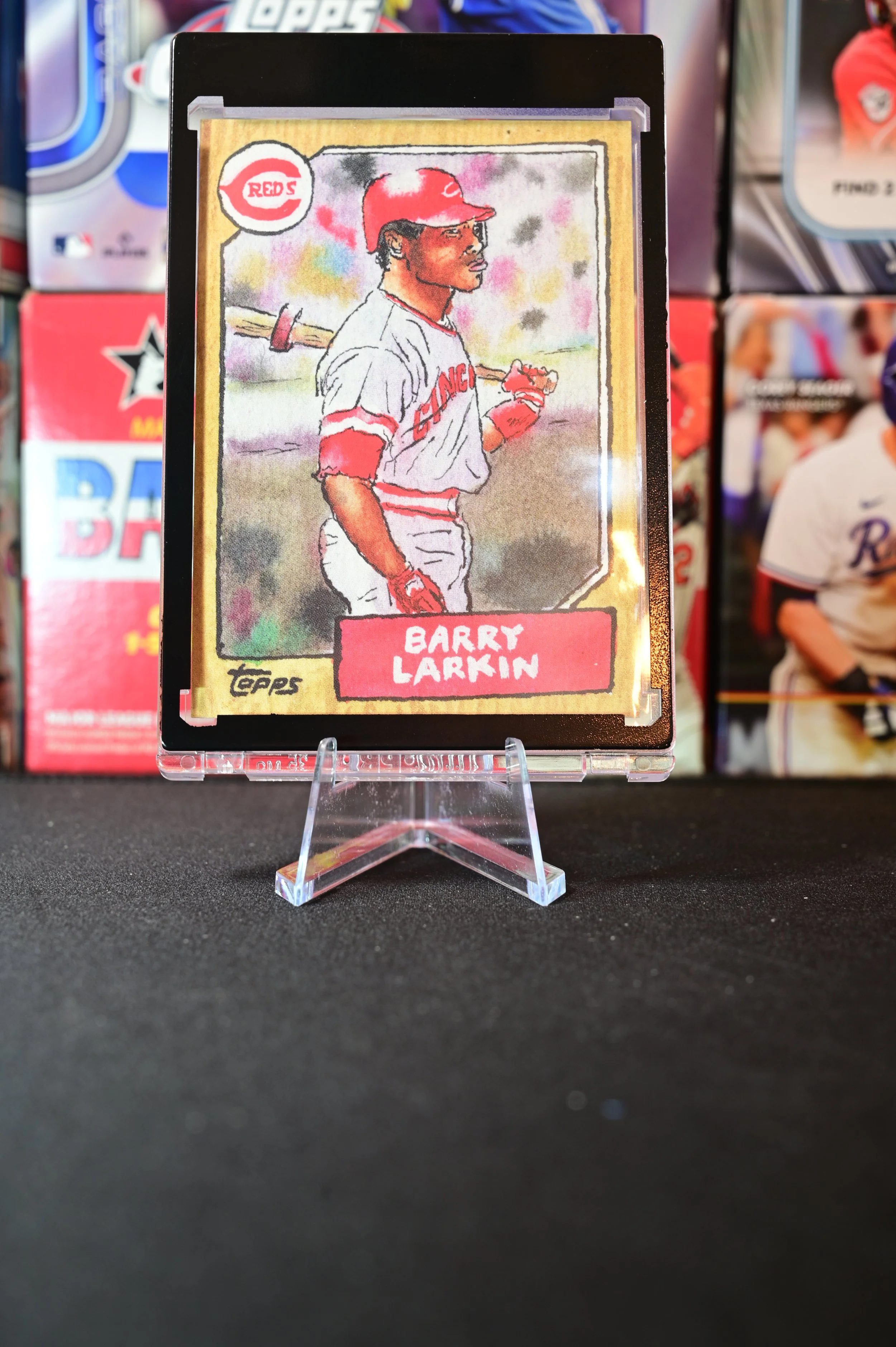 2025 Topps Shoebox Treasures - Barry Larkin - 1987 Topps Design /10 - Cincinnati Reds