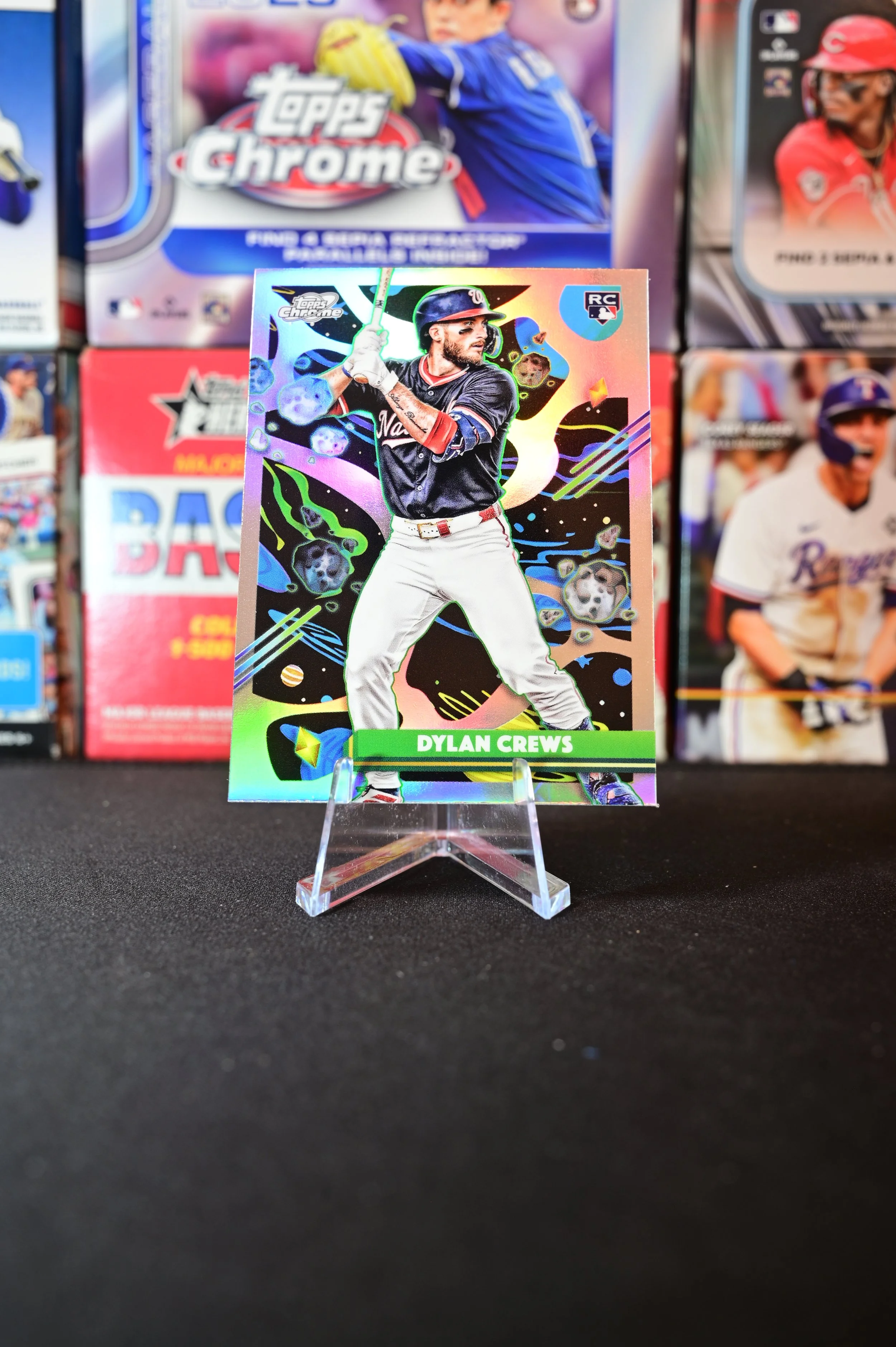 2025 Topps Chrome Cosmic - Dylan Crews - Refractor - Washington Nationals - RC