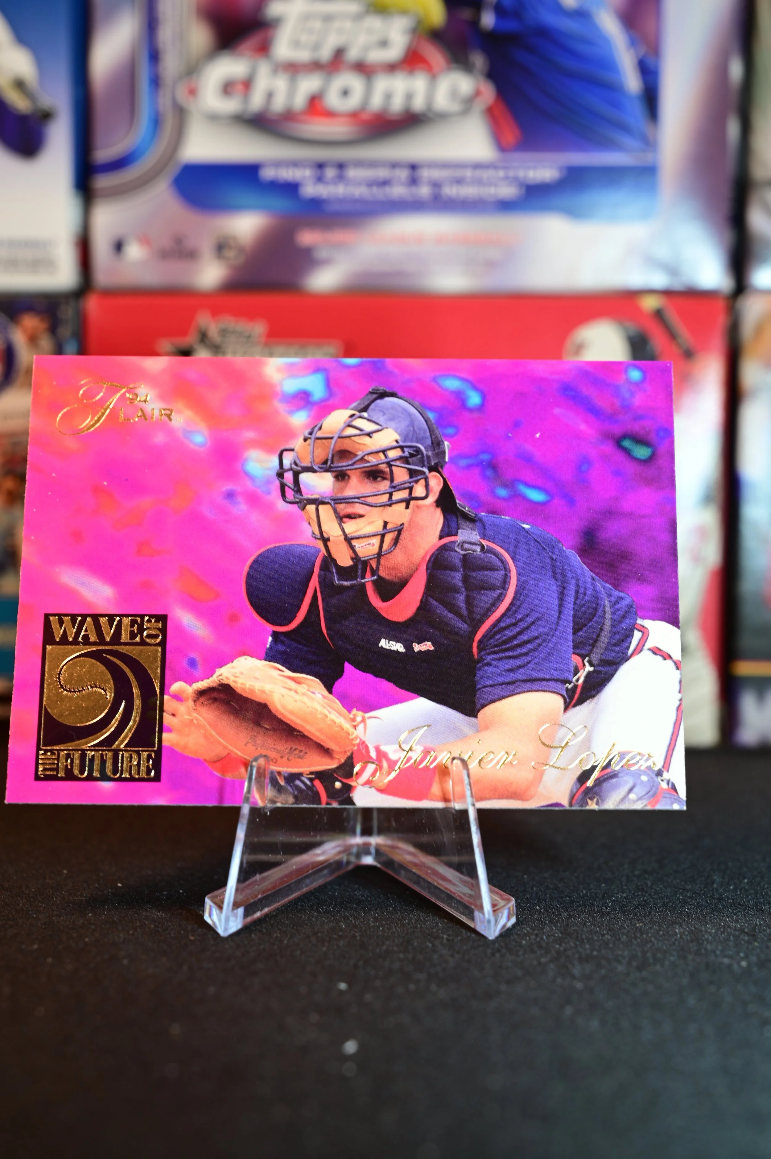 1994 Flair - Javy Lopez - Wave of the Future Insert - Atlanta Braves