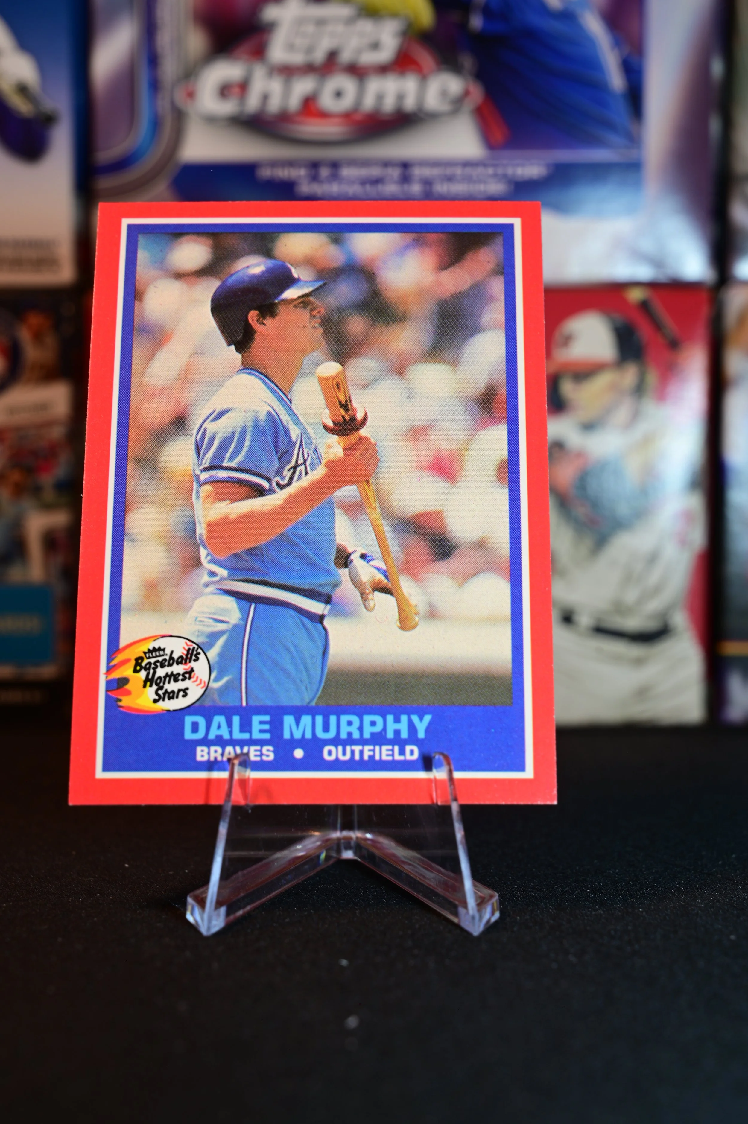 1987 Fleer Baseball's Hottest Stars - Dale Murphy - base - Atlanta Braves
