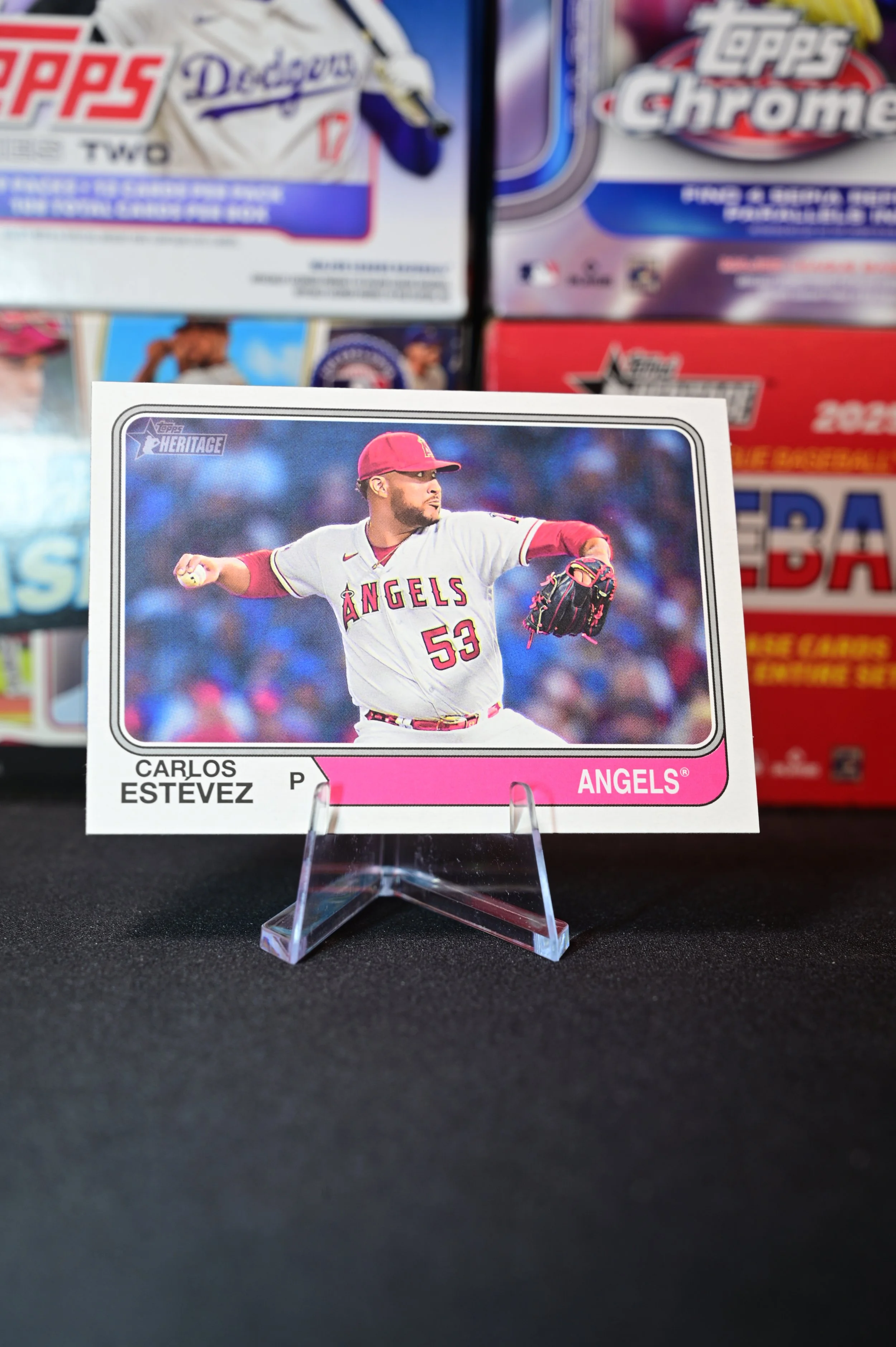 2023 Topps Heritage - Carlos Estevez - High Number SP - Los Angeles Dodgers