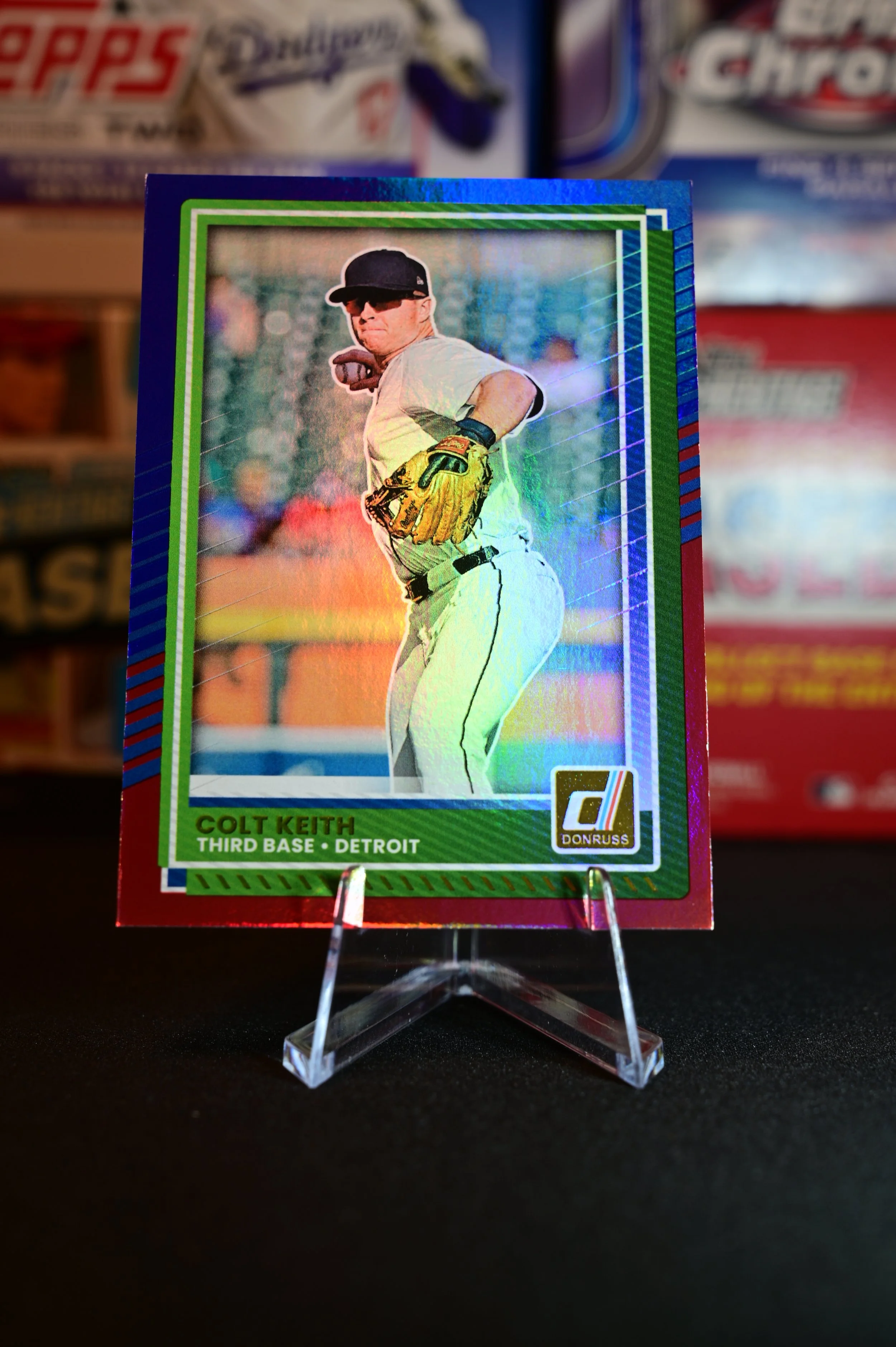 2025 Donruss - Colt Keith - Red & Blue Parallel - Detroit Tigers