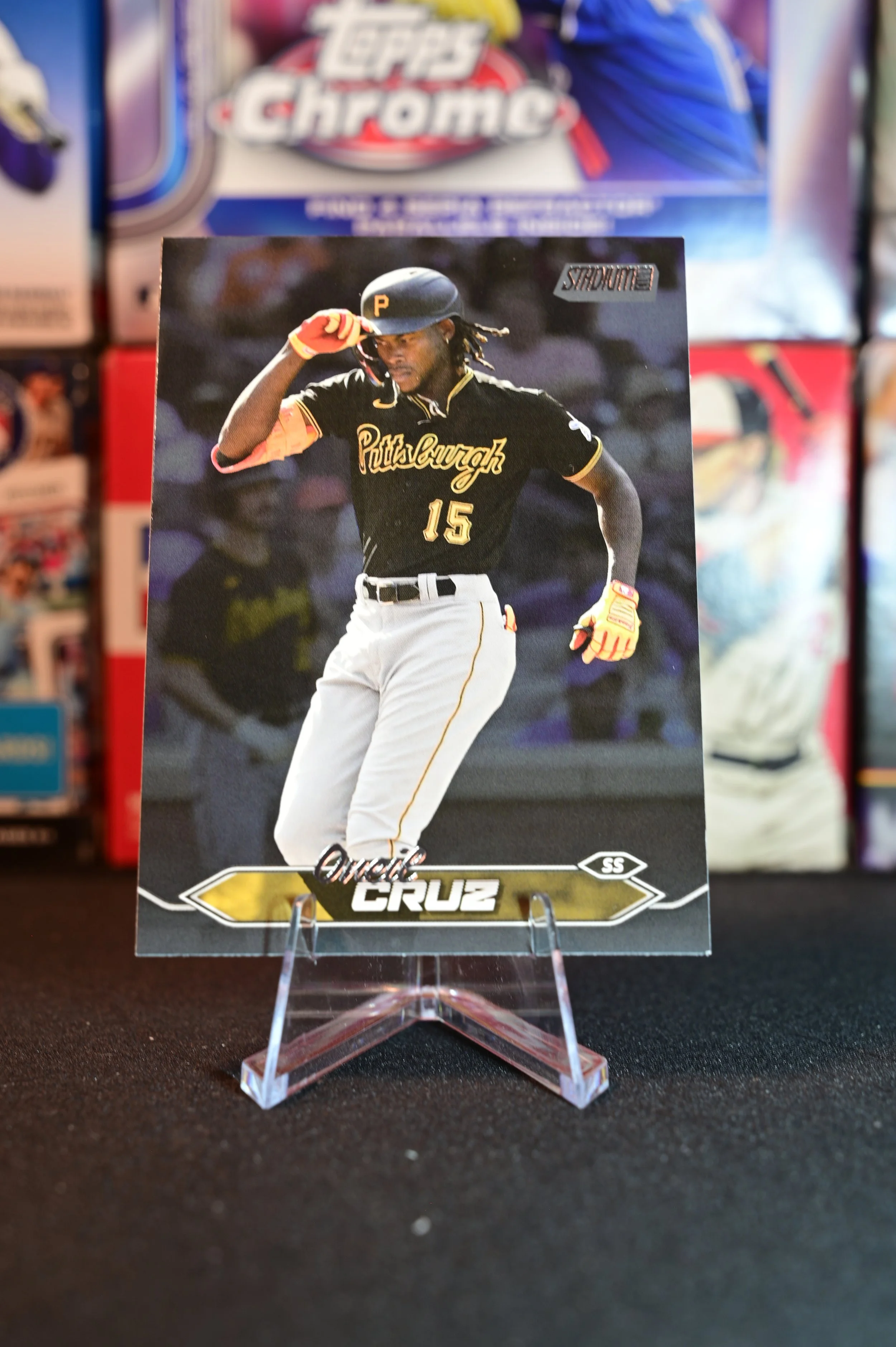 2024 Stadium Club - Oneil Cruz - Black Parallel - Pittsburgh Pirates