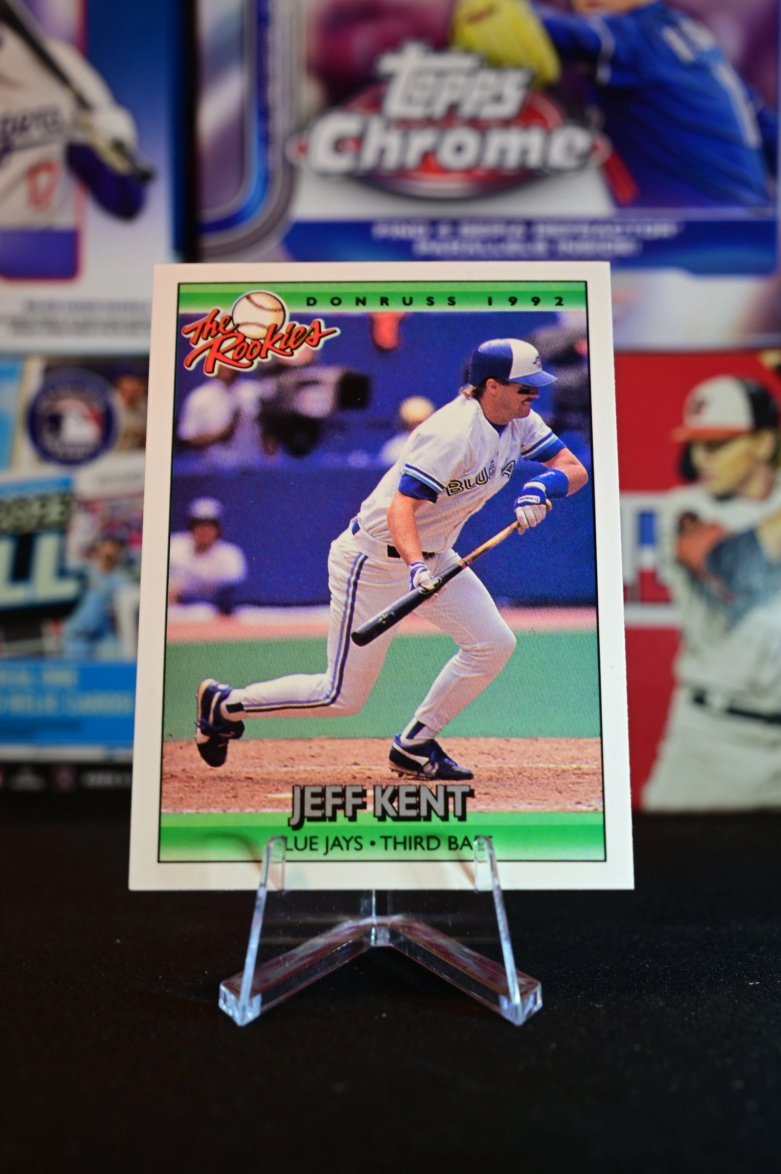 1992 Donruss The Rookies - Jeff Kent - base - Toronto Blue Jays - (RC)