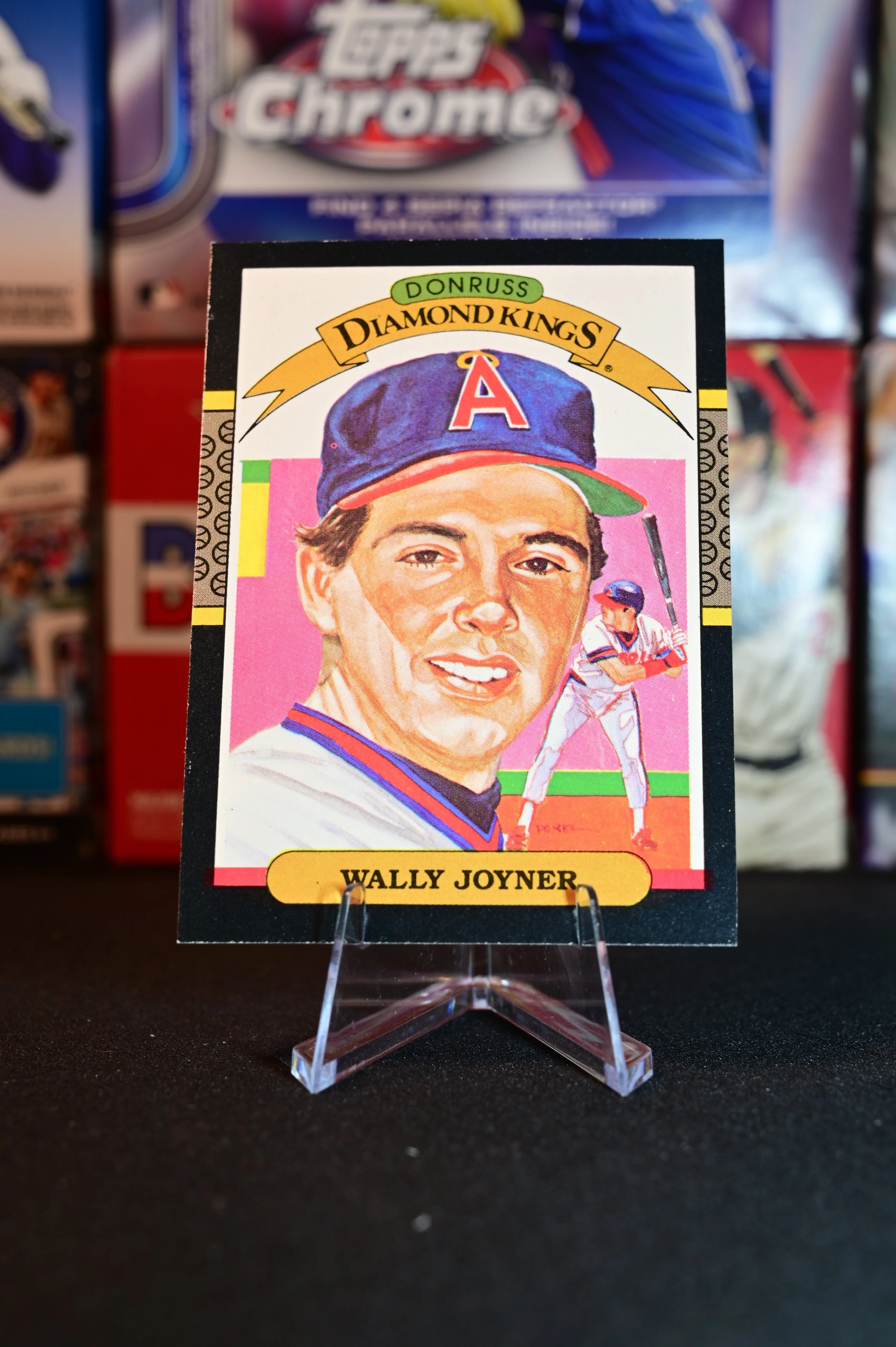 1987 Leaf - Wally Joyner - Diamond Kings Insert - Los Angeles Angels - (RC)