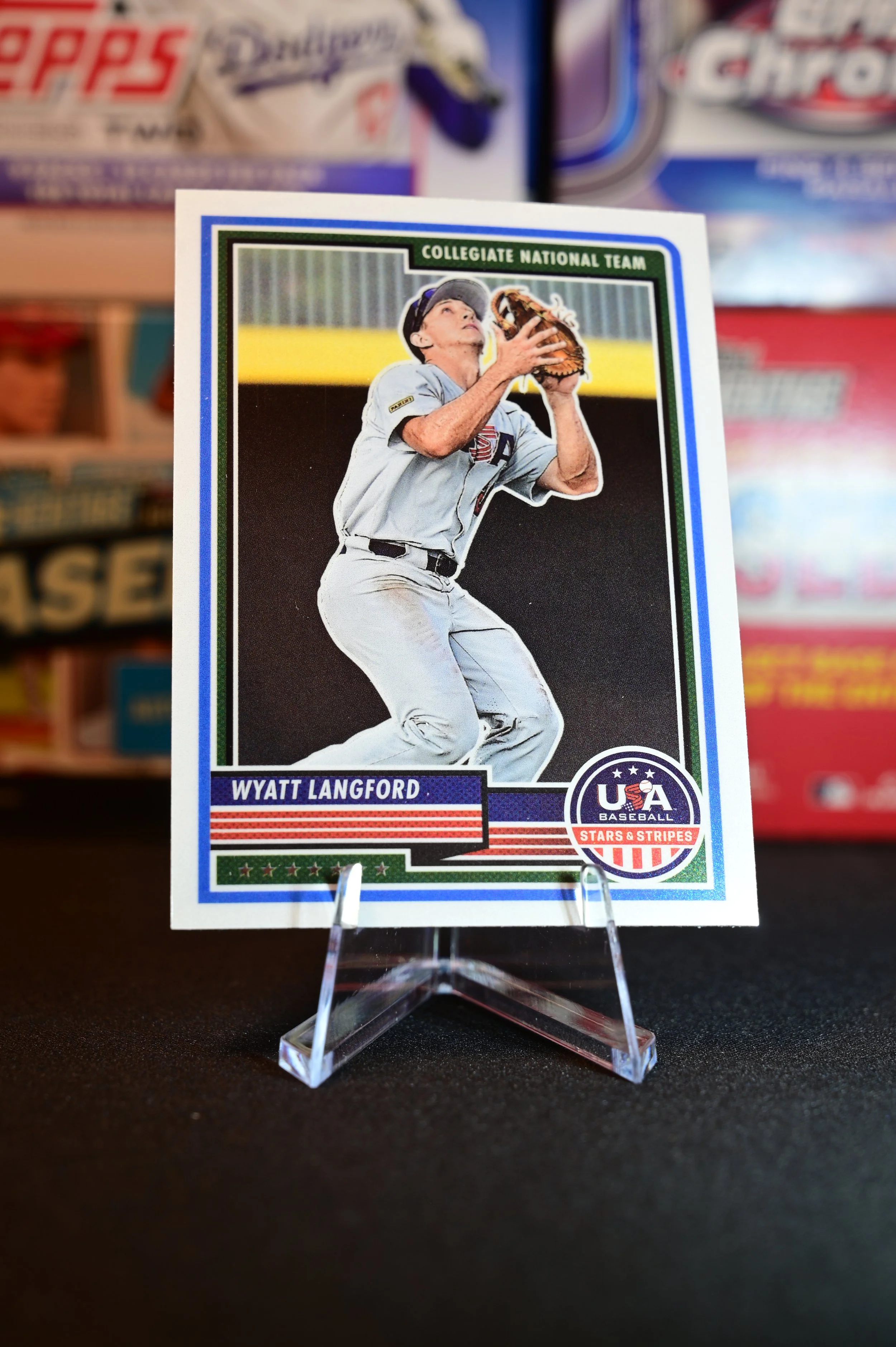 2023 Panini Stars & Stripes - Wyatt Langford - base - USA Collegiate National team