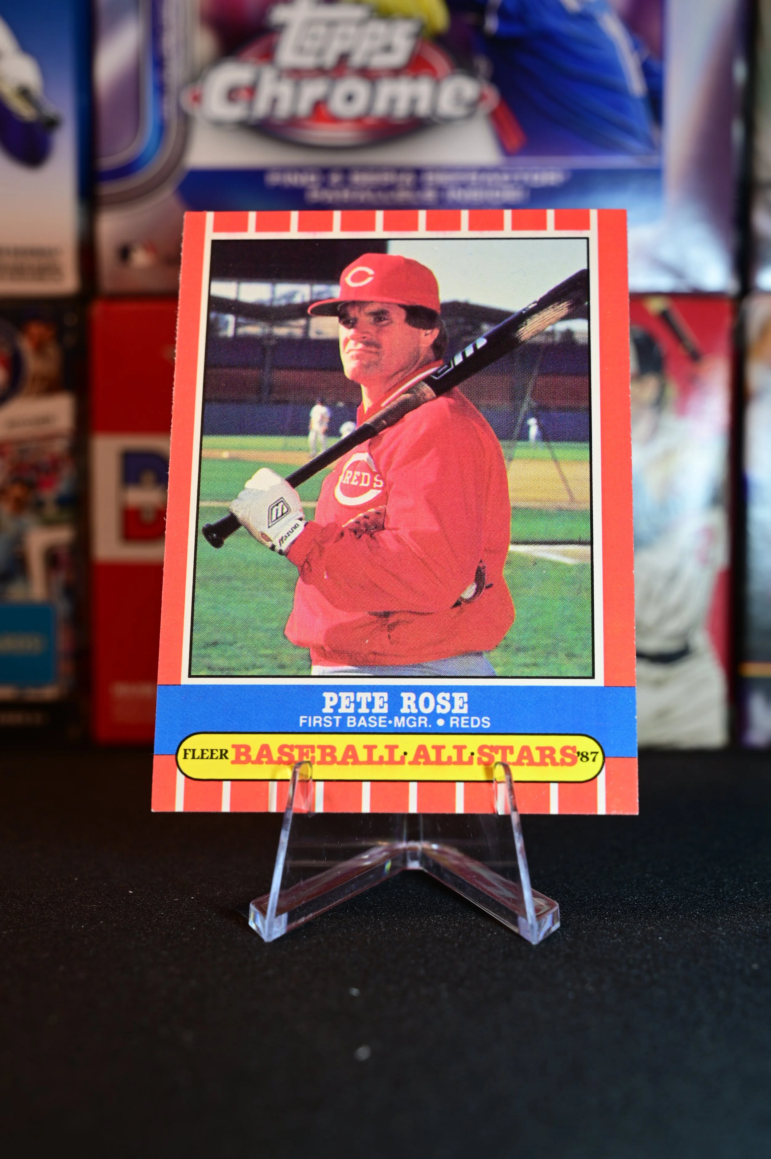 1987 Fleer Baseball All-Stars - Pete Rose - base - Cincinnati Reds
