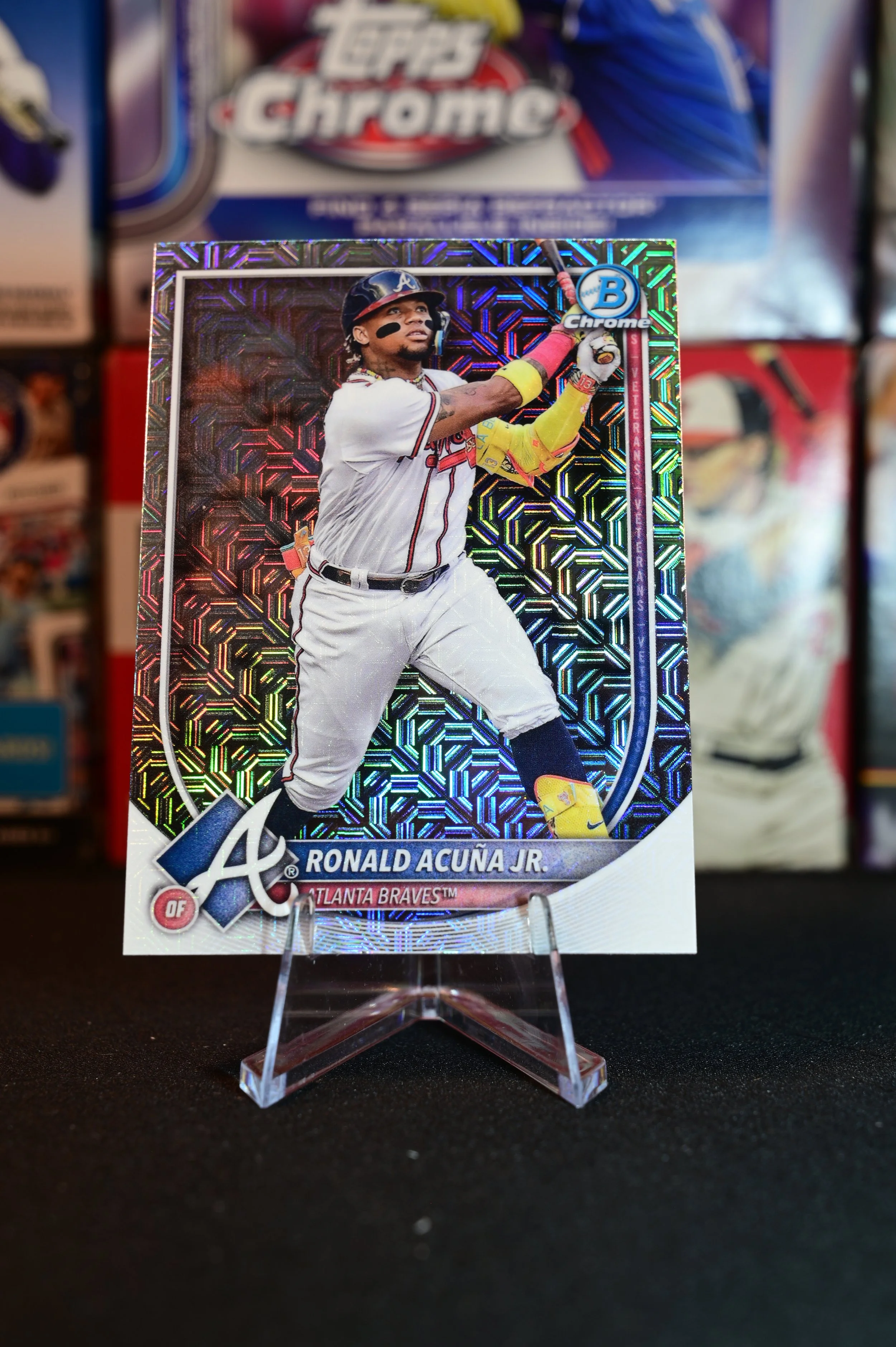 2025 Bowman Chrome - Ronald Acuna Jr - Mojo Refractor - Atlanta Braves