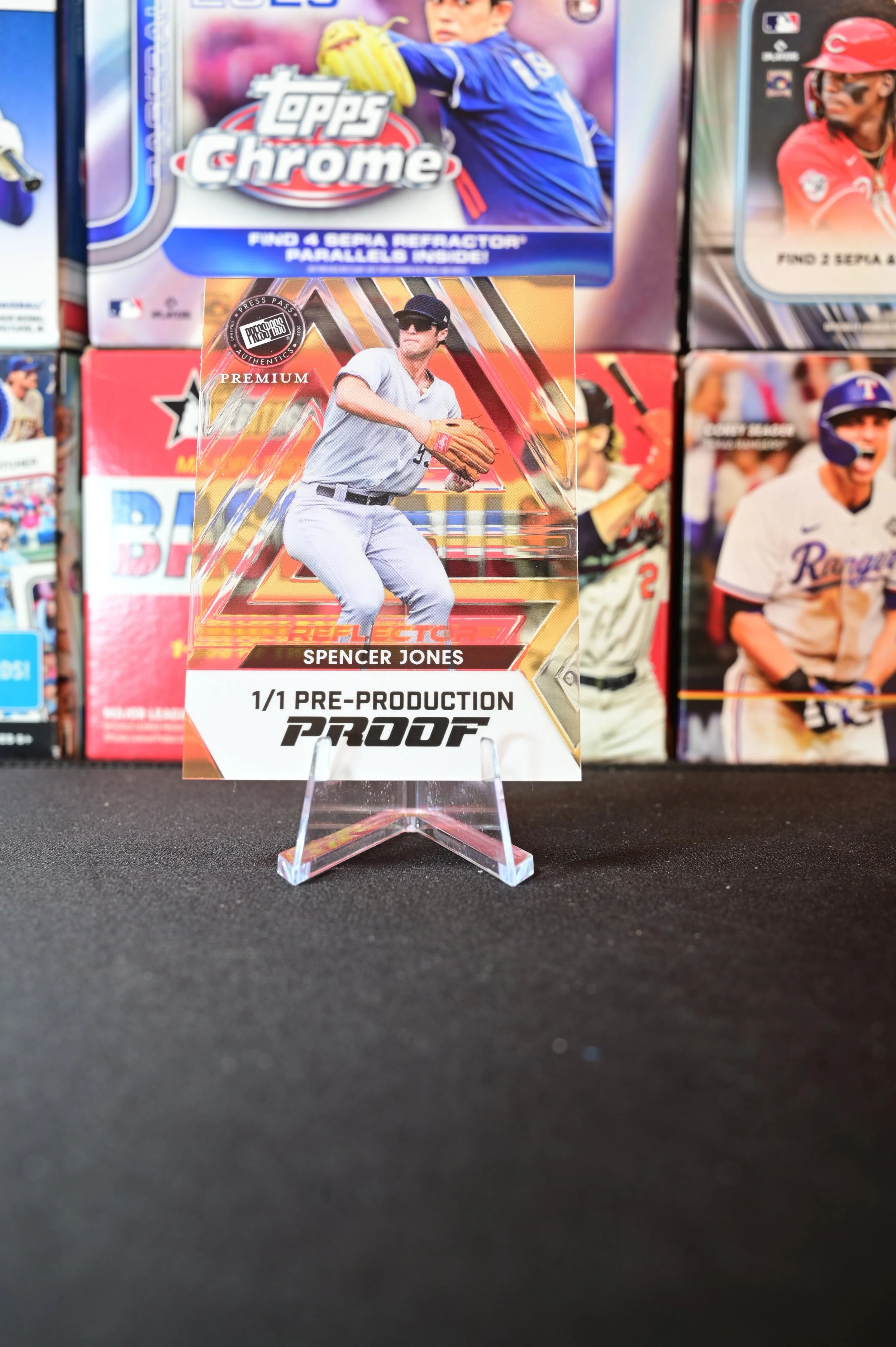 2024 Press Pass Premium - Spencer Jones - 1/1 Pre-Production Proof - New Yor Yankees