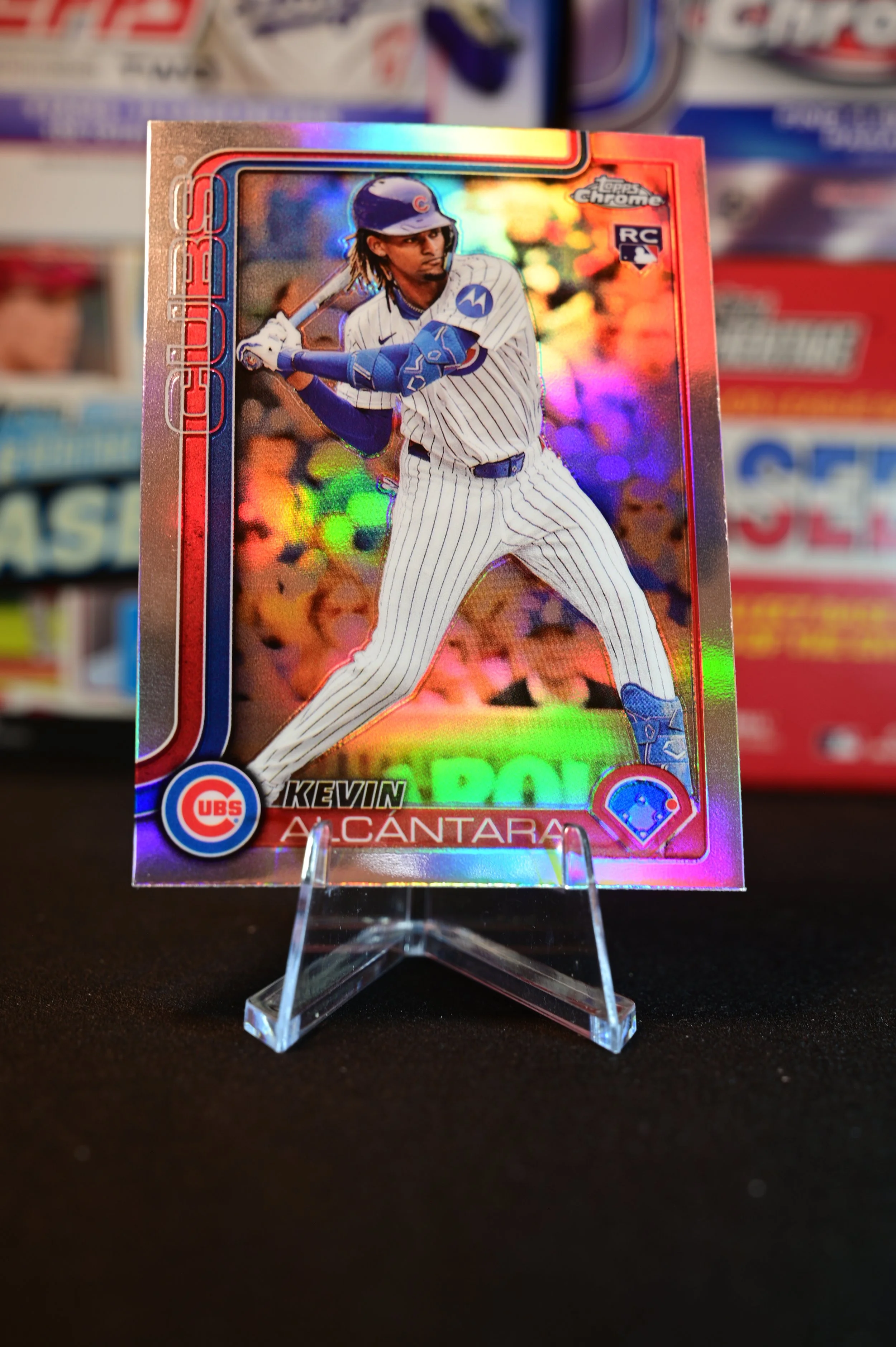 2025 Topps Chrome - Kevin Alcantara - Refractor - Chicago Cubs - (RC)