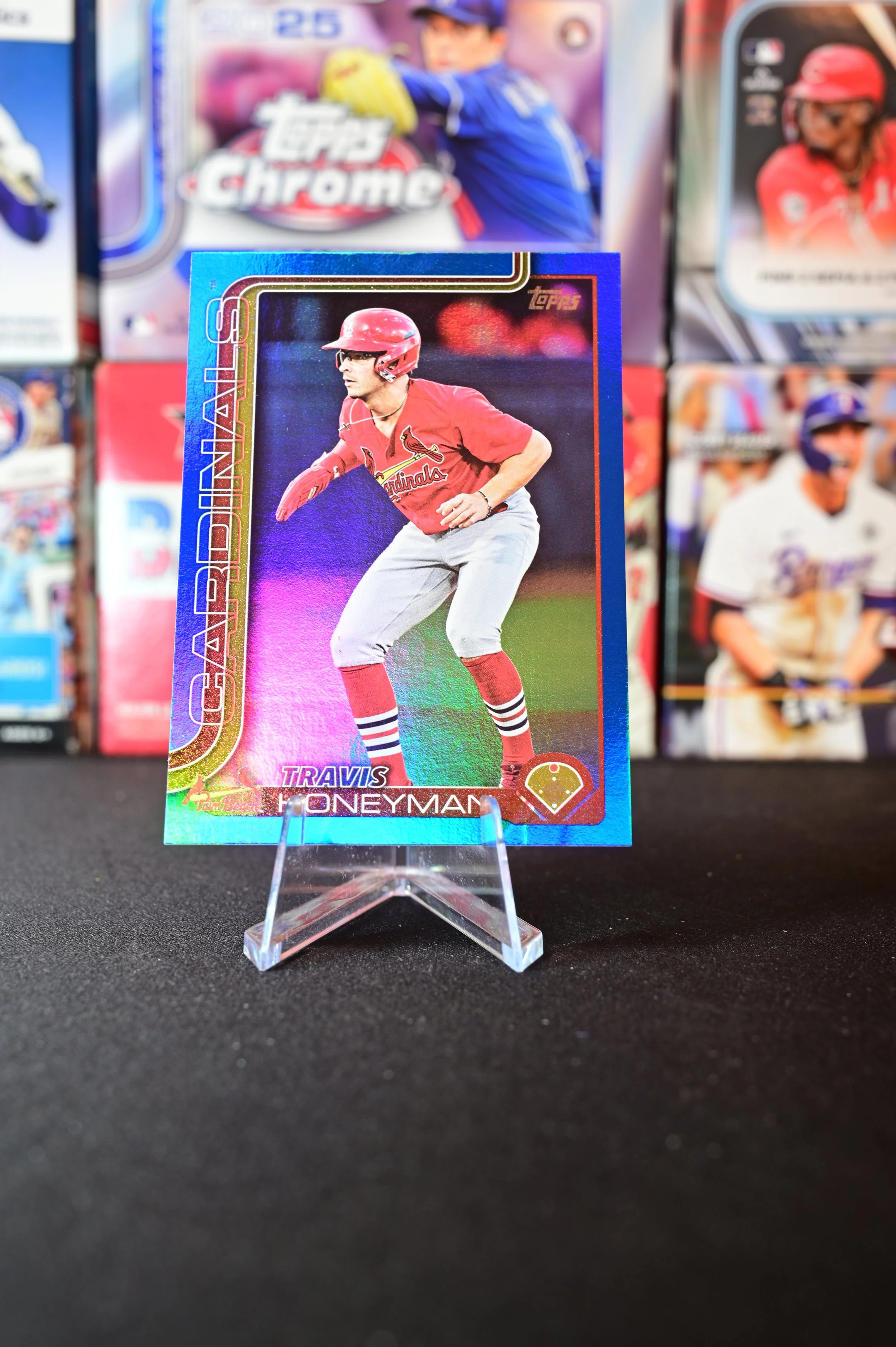 2025 Topps Pro Debut - Travis Honeyman - Blue Foil parallel - /150 - St. Louis Cardinals