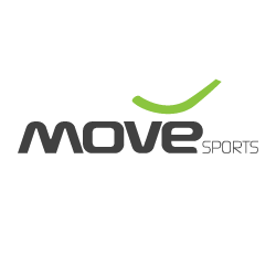 Move Sports logo with a green swoosh above the text