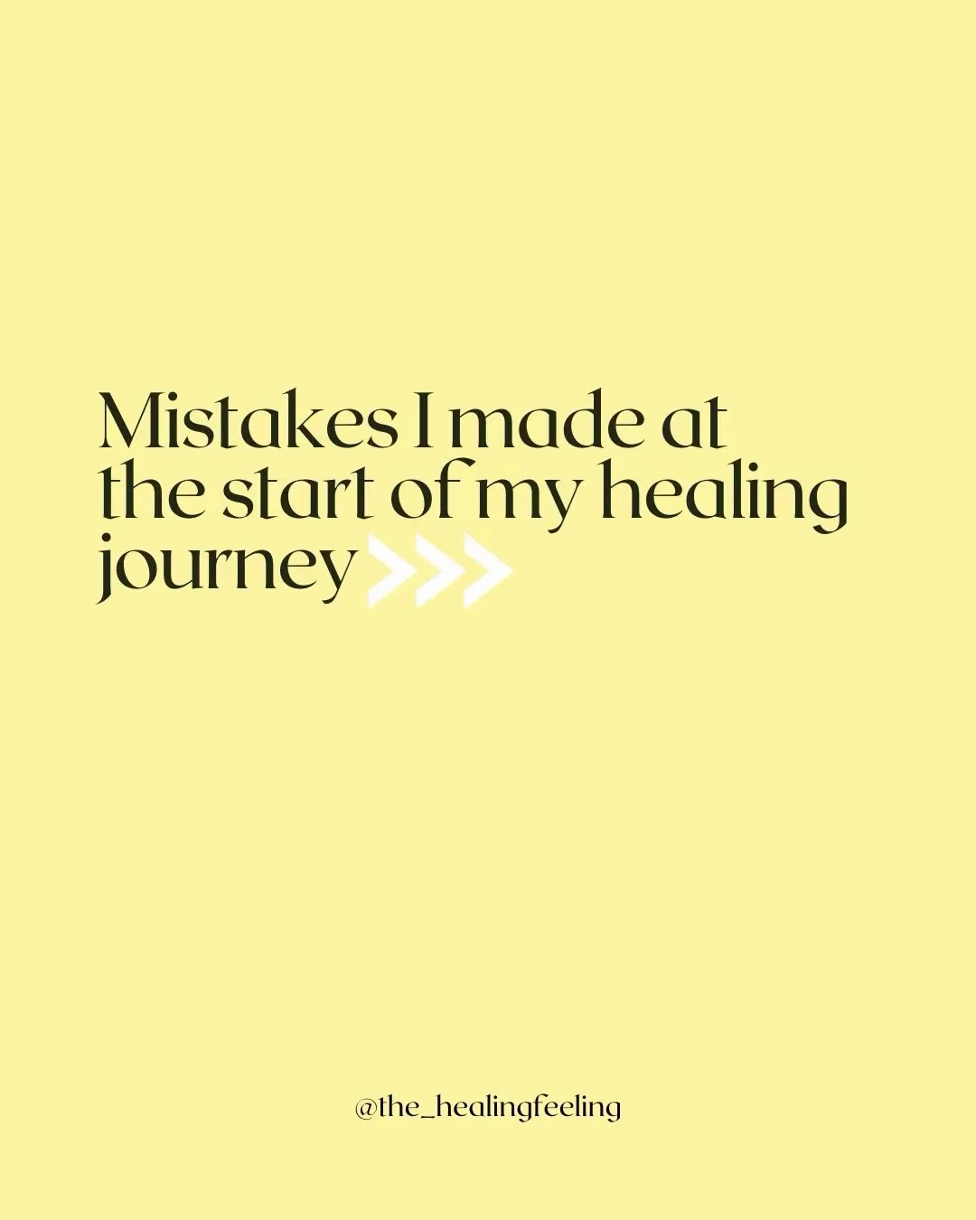1. Trying to rush to the finish line
I wanted to be &ldquo;fixed&rdquo; as quickly as possible, but healing isn&rsquo;t a race &amp; taking your time can actually help your progress

2. Changing too many things at once
New routines, new mindset, new 