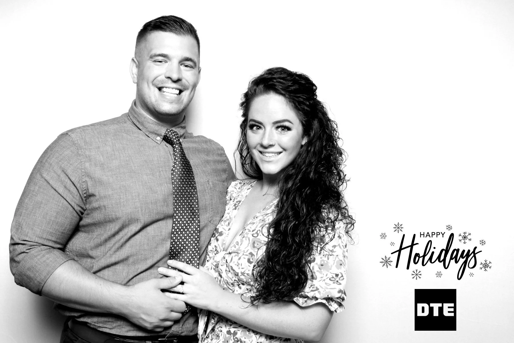 Glam photo booth experience at a corporate event in Detroit