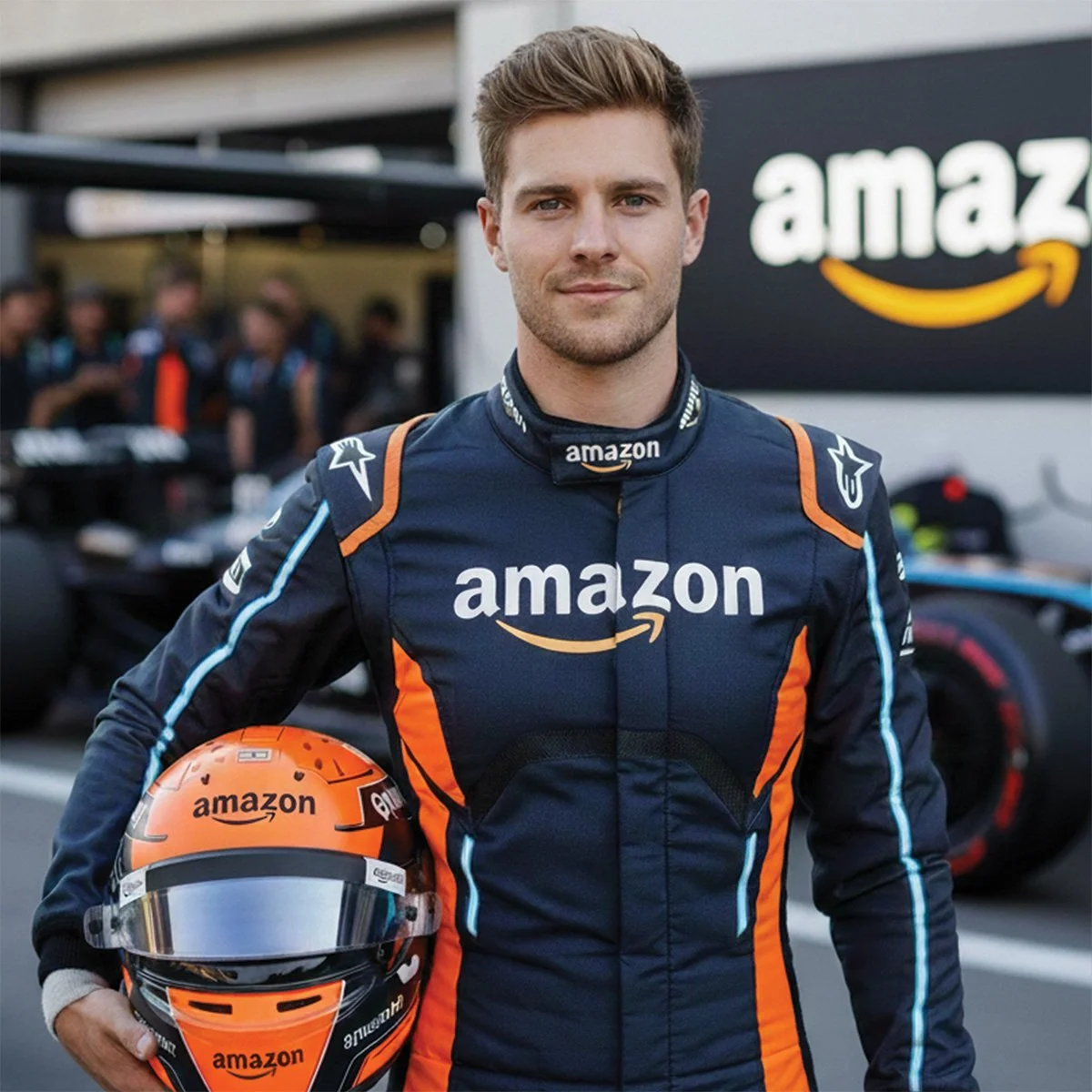 Guest transformed into a professional race driver in an F1-style motorsport scene