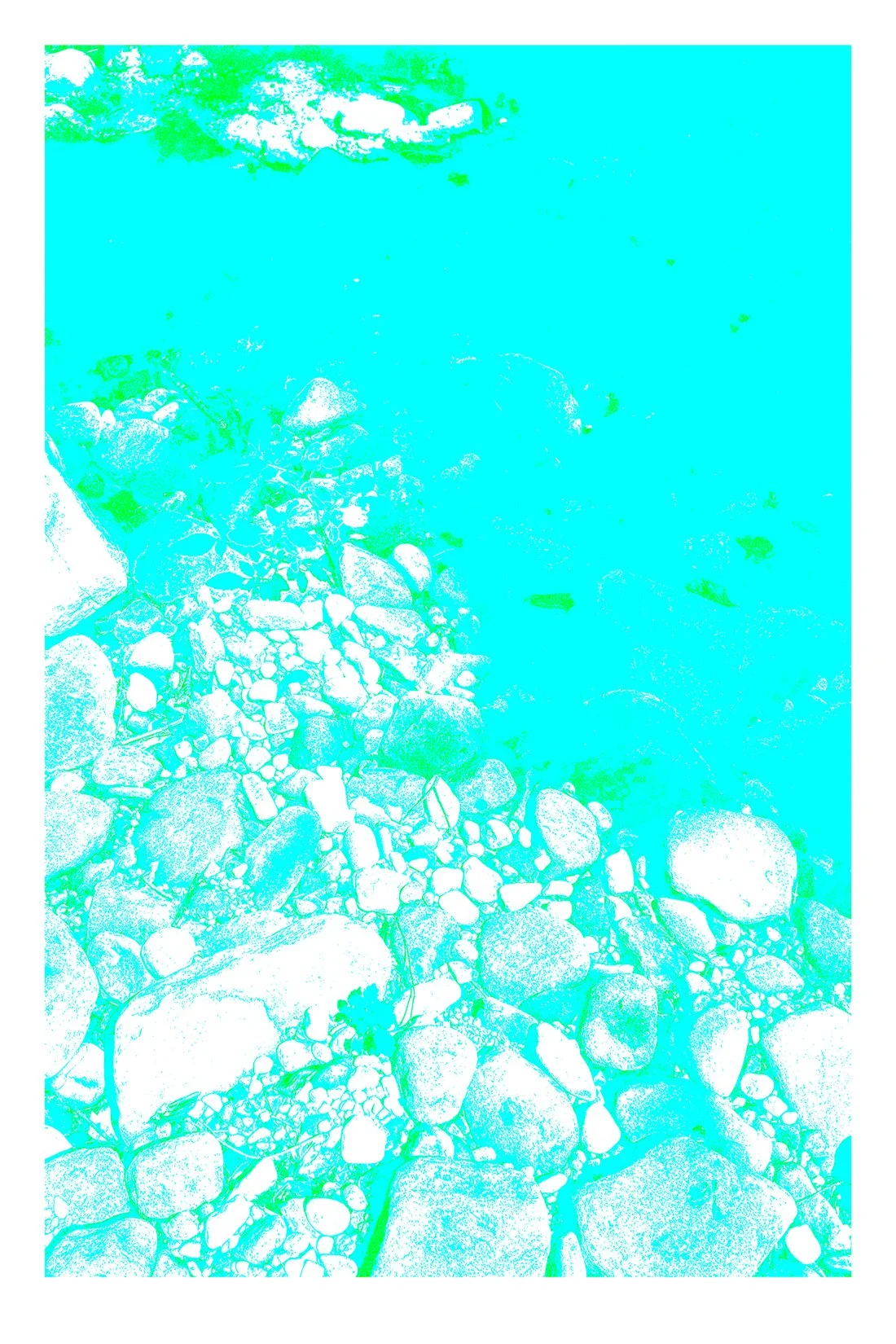 River Rocks Run Blue