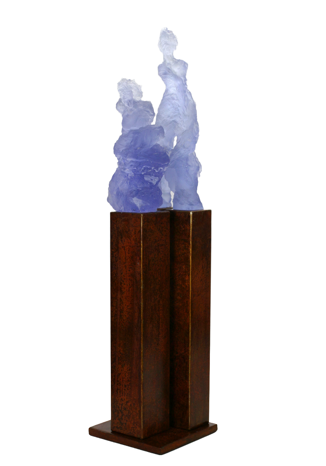 The Space Between Tabletop Sculpture in Heliotrope, 26" tall