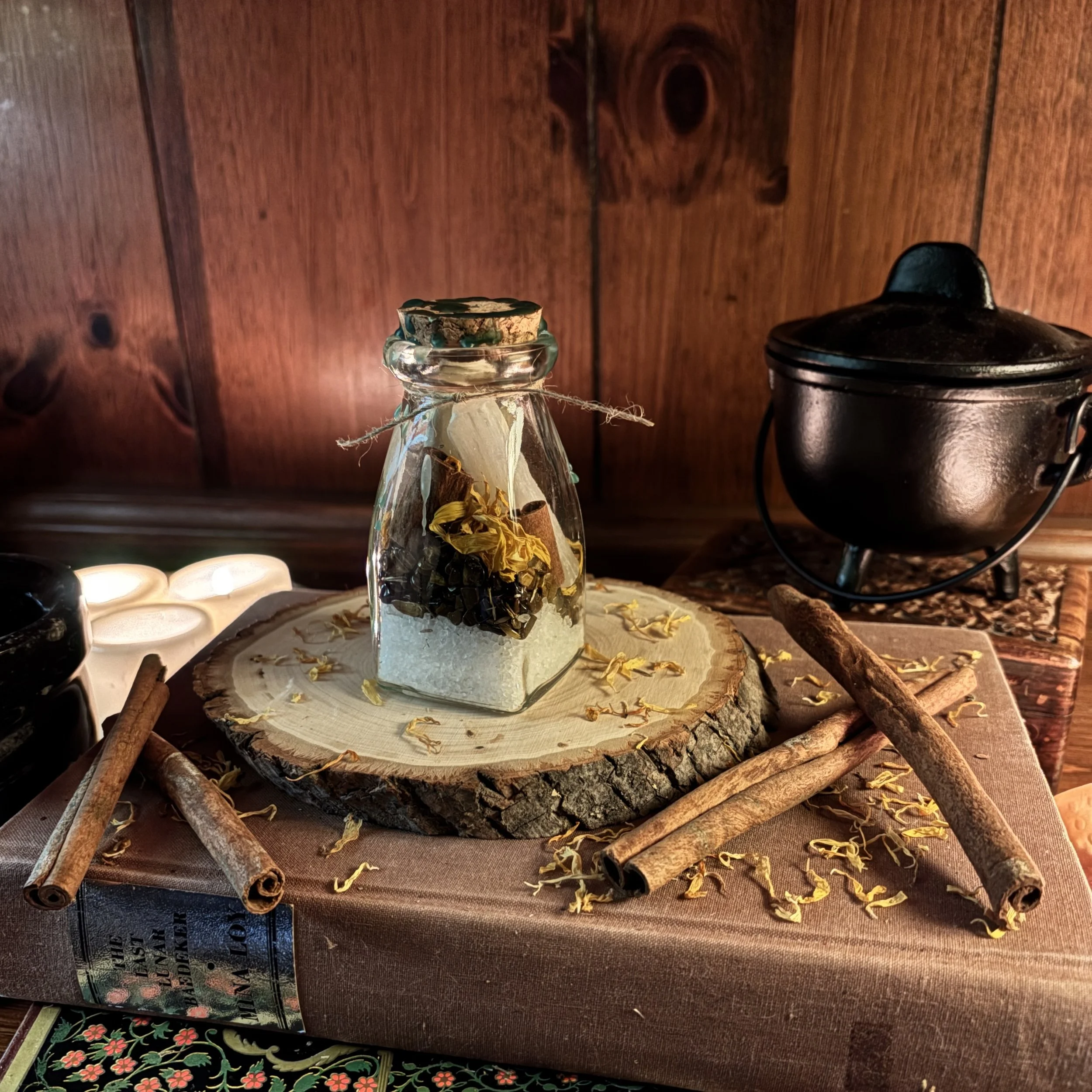 euthenia’s gifts ~ a spell jar for prosperity