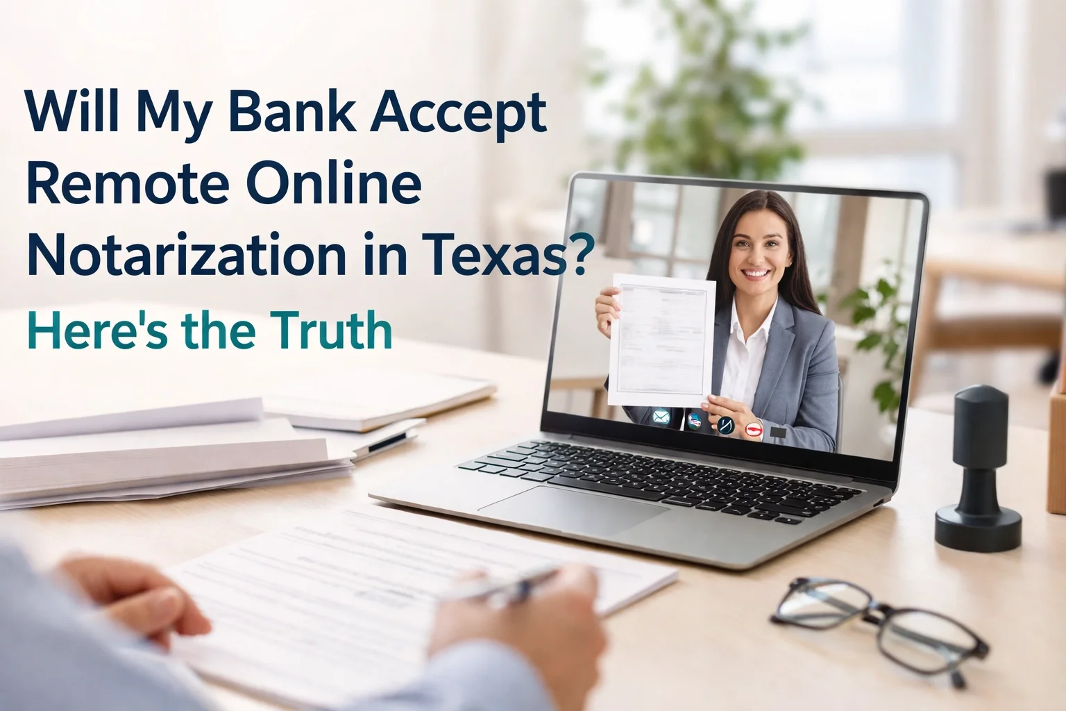 Will My Bank Accept Remote Online Notarization in Texas? Here's the Truth