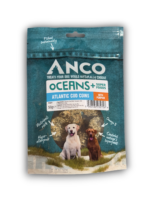 Anco Oceans+ Atlantic Cod Coins with Pumpkin 50g