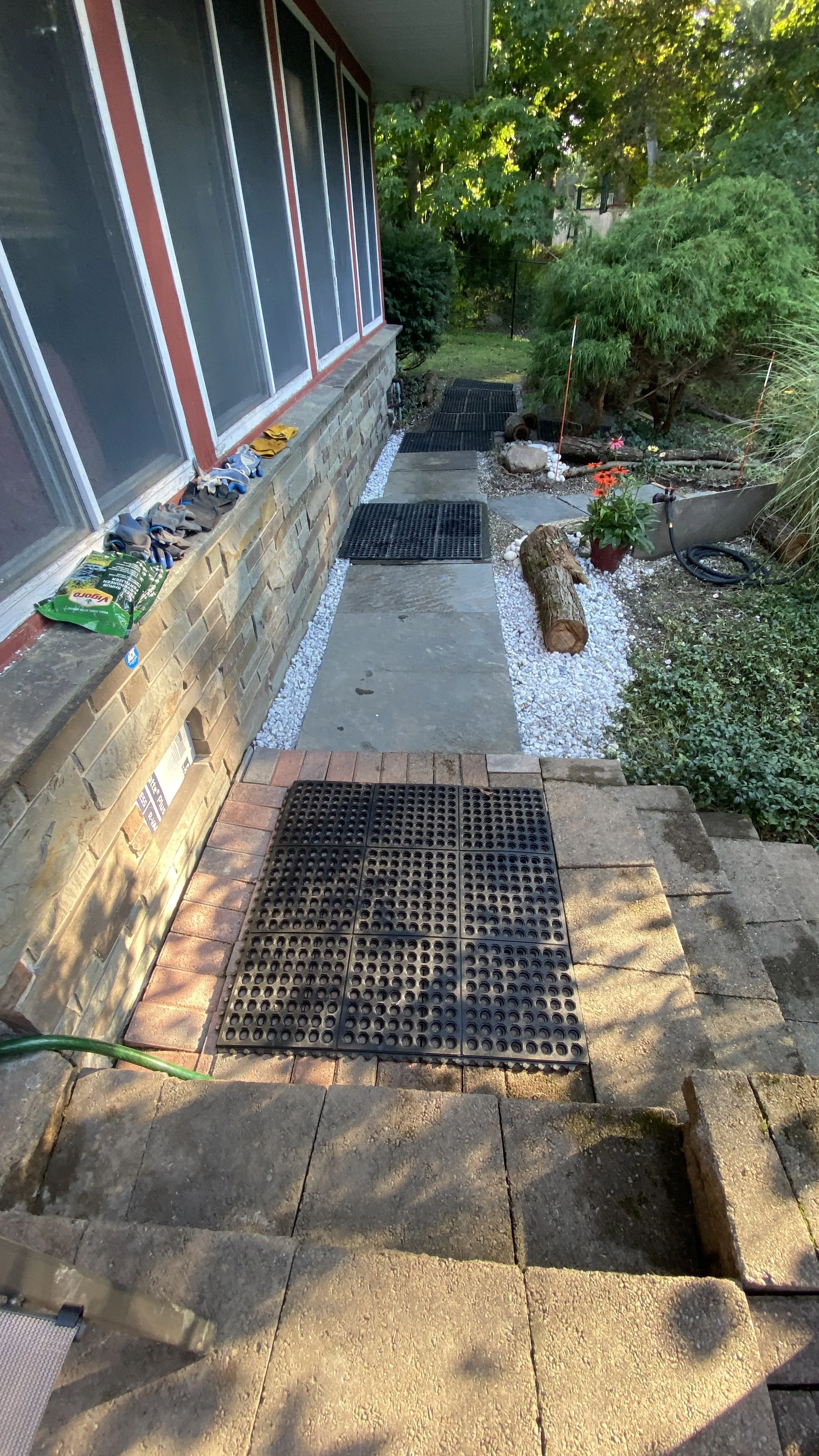 Stones Deco Pavers Back of House to Pool Steps