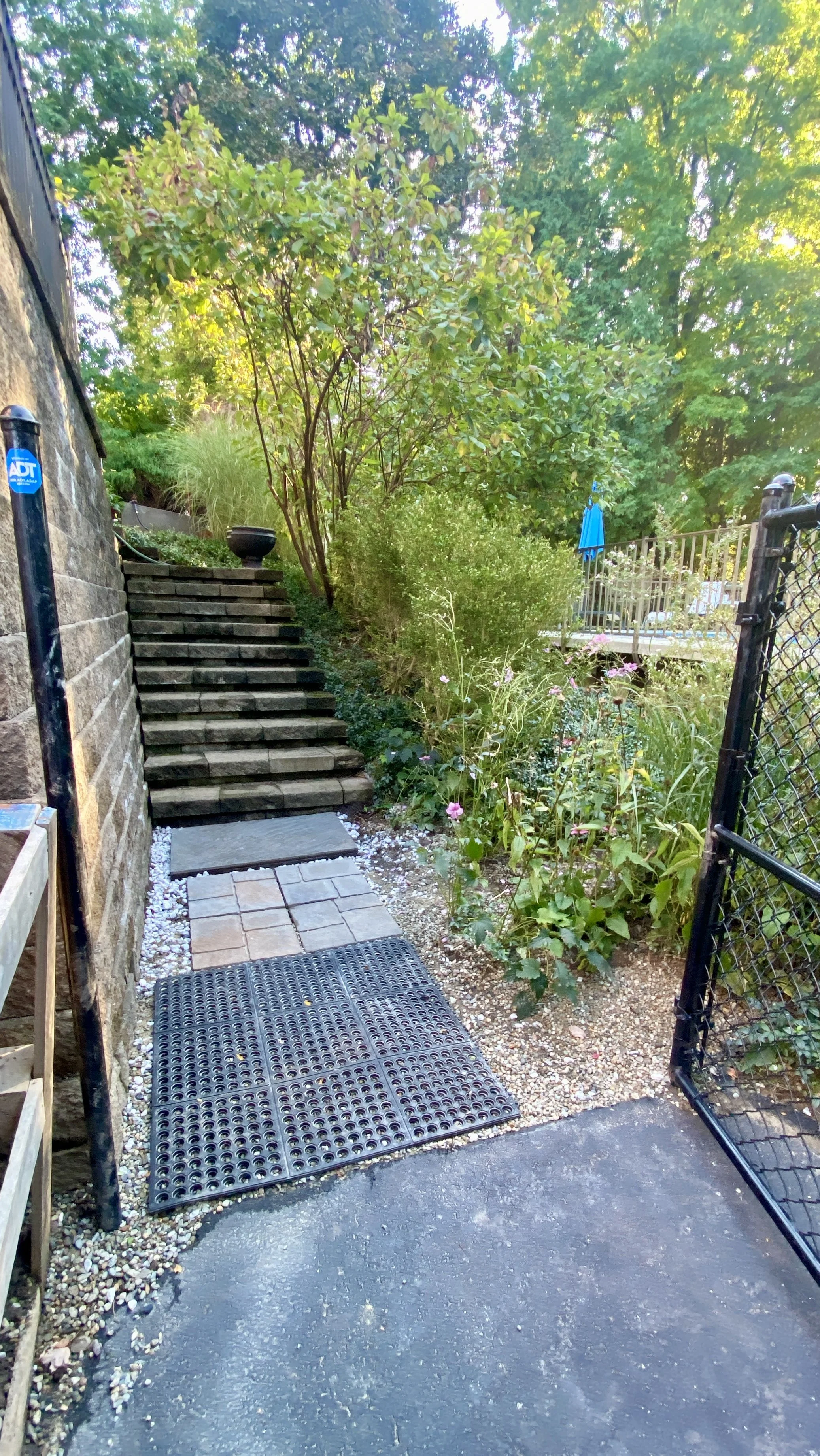 Stones Deco Pavers from House Lower Gate to Back House Steps