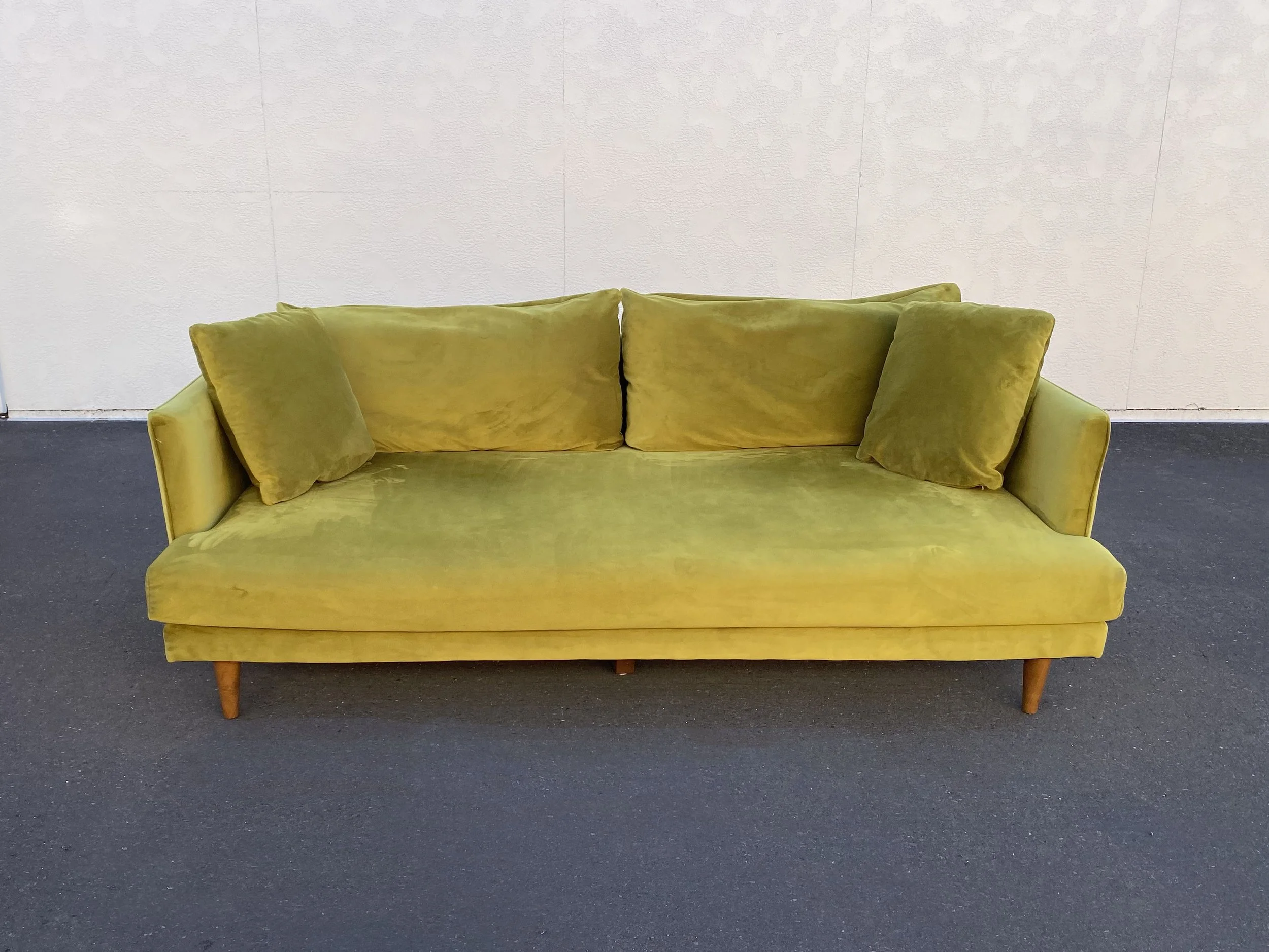 Joybird Lewis 83” Sofa in Royale Apple Velvet