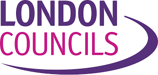 London Councils logo with purple and pink text