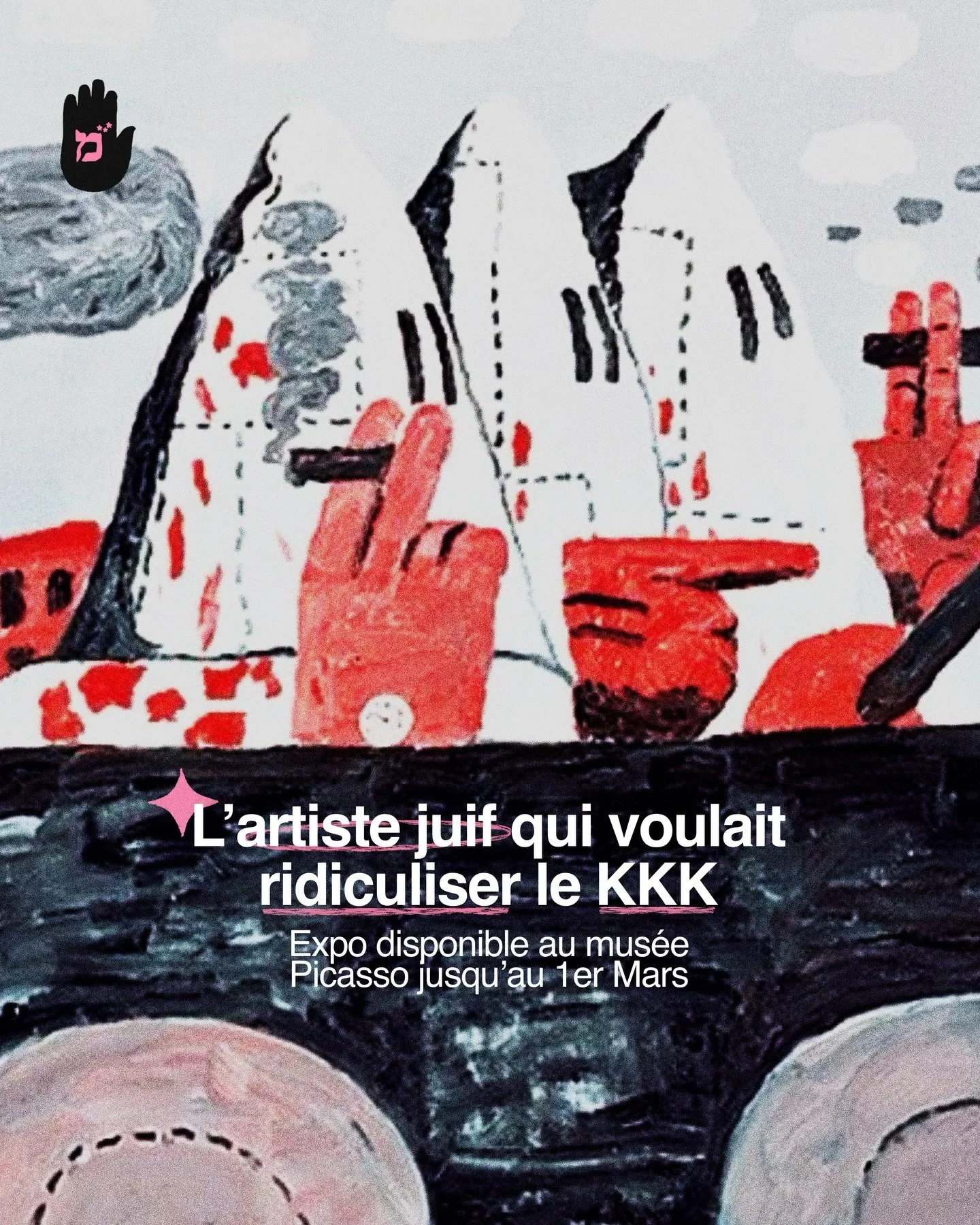 N&eacute; Philip Goldstein ✡️, fils d&rsquo;immigr&eacute;s juifs ayant fui les pogroms en Europe de l&rsquo;Est, Philip Guston a fait de la peinture une arme contre la haine. &Agrave; travers des figures de membres du Ku Klux Klan volontairement gro