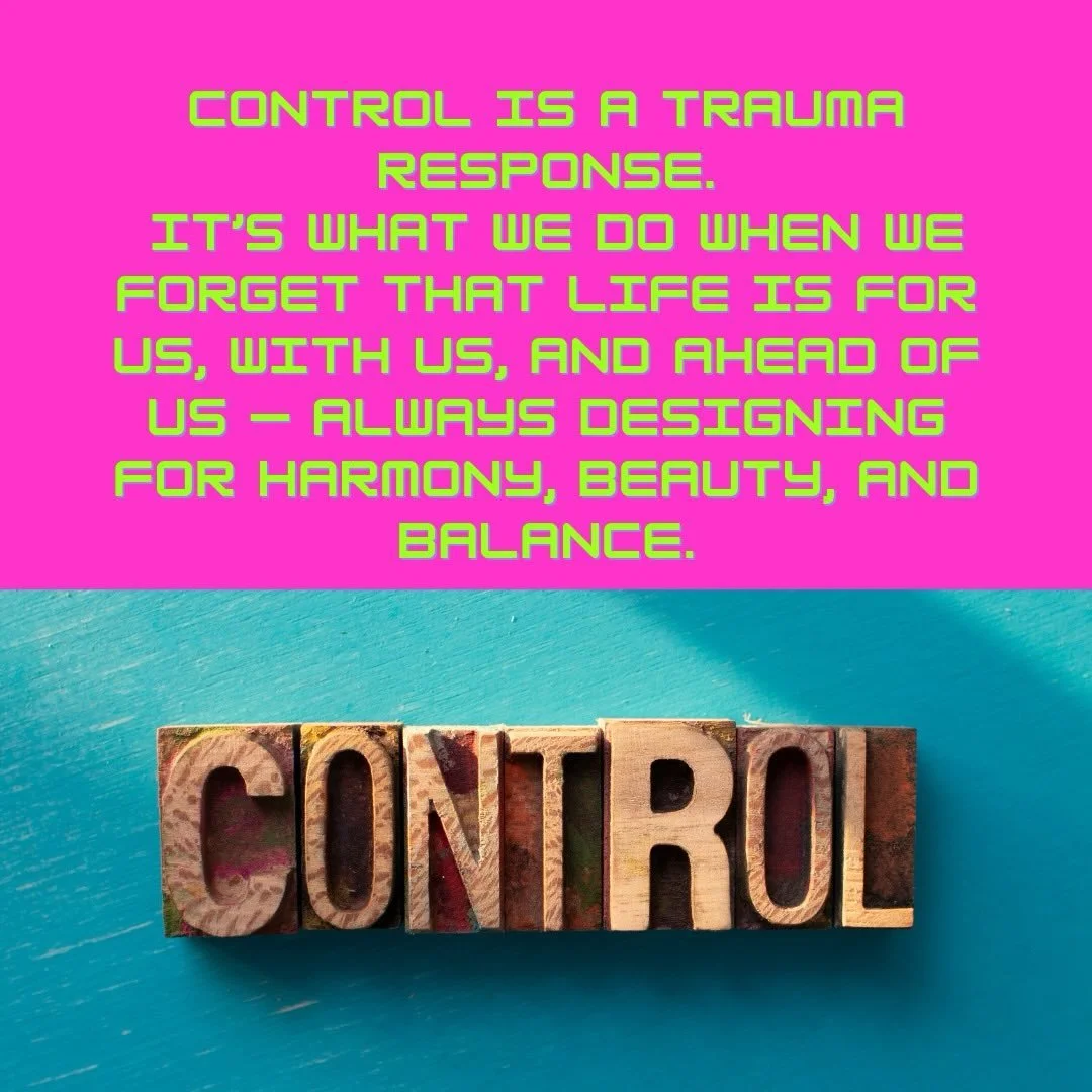 Control isn&rsquo;t a personality trait &mdash; it&rsquo;s a survival strategy.
A way the nervous system tries to create safety when it doesn&rsquo;t trust Life to hold it.

But the moment you remember that Life is already organizing on your behalf, 