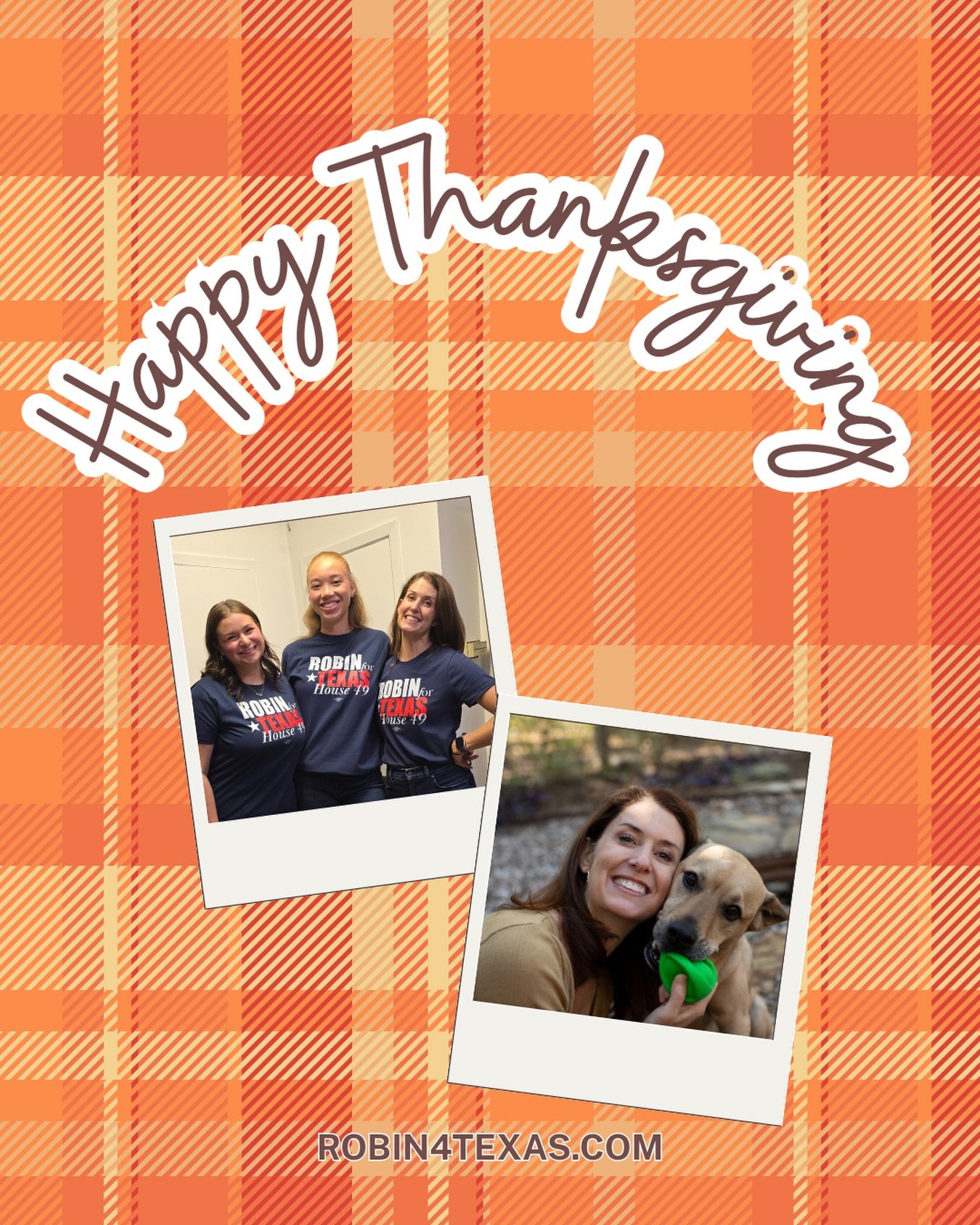 🦃✨Our hearts (and plates!) are full. Happy Thanksgiving to everyone! 🦃✨

#hd49 #robin4texas #happythanksgivng