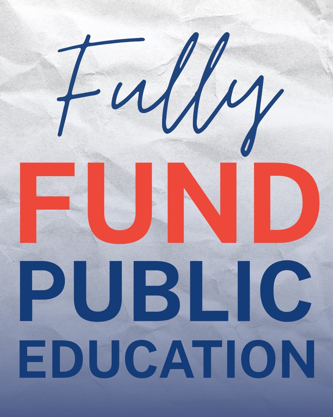 Public education is the backbone of opportunity in Texas, yet it has been neglected and denied full funding. We MUST fully fund public schools to keep Texas learning, support our educators, and create new opportunities for higher levels of education.