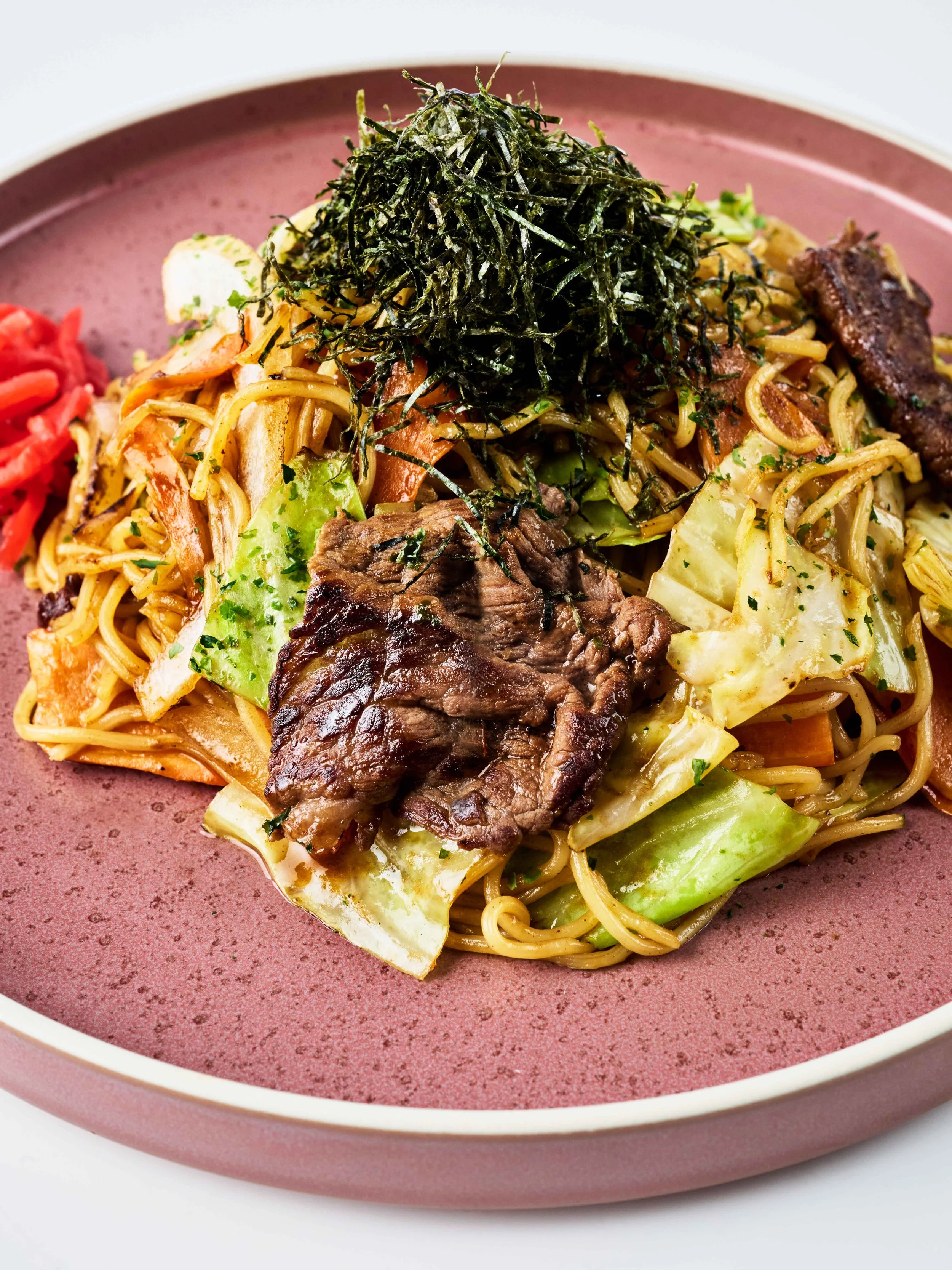 Brisket Yakisoba (vegan option) | $22