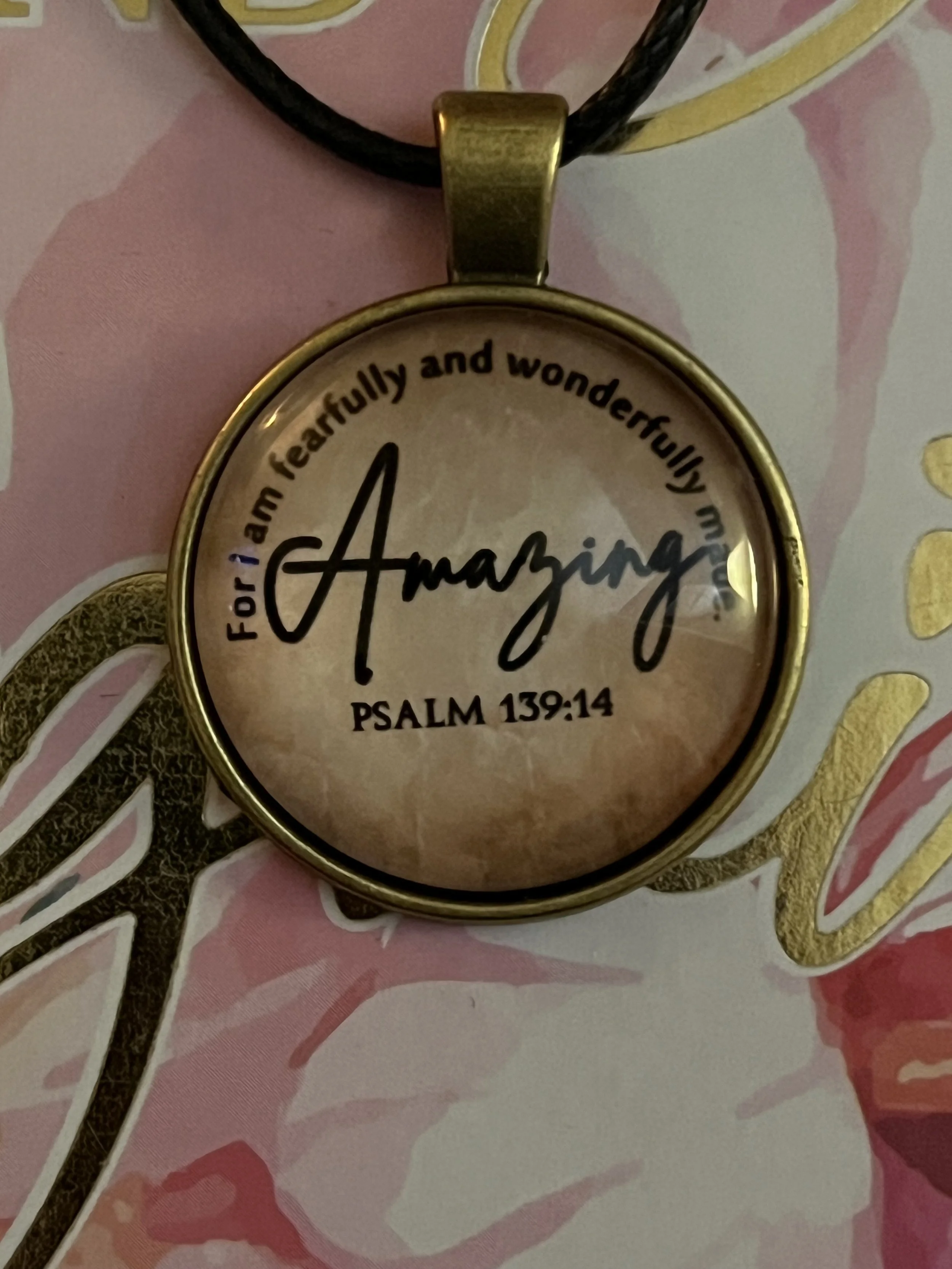 Amazing! - Psalm 139:14 Necklace