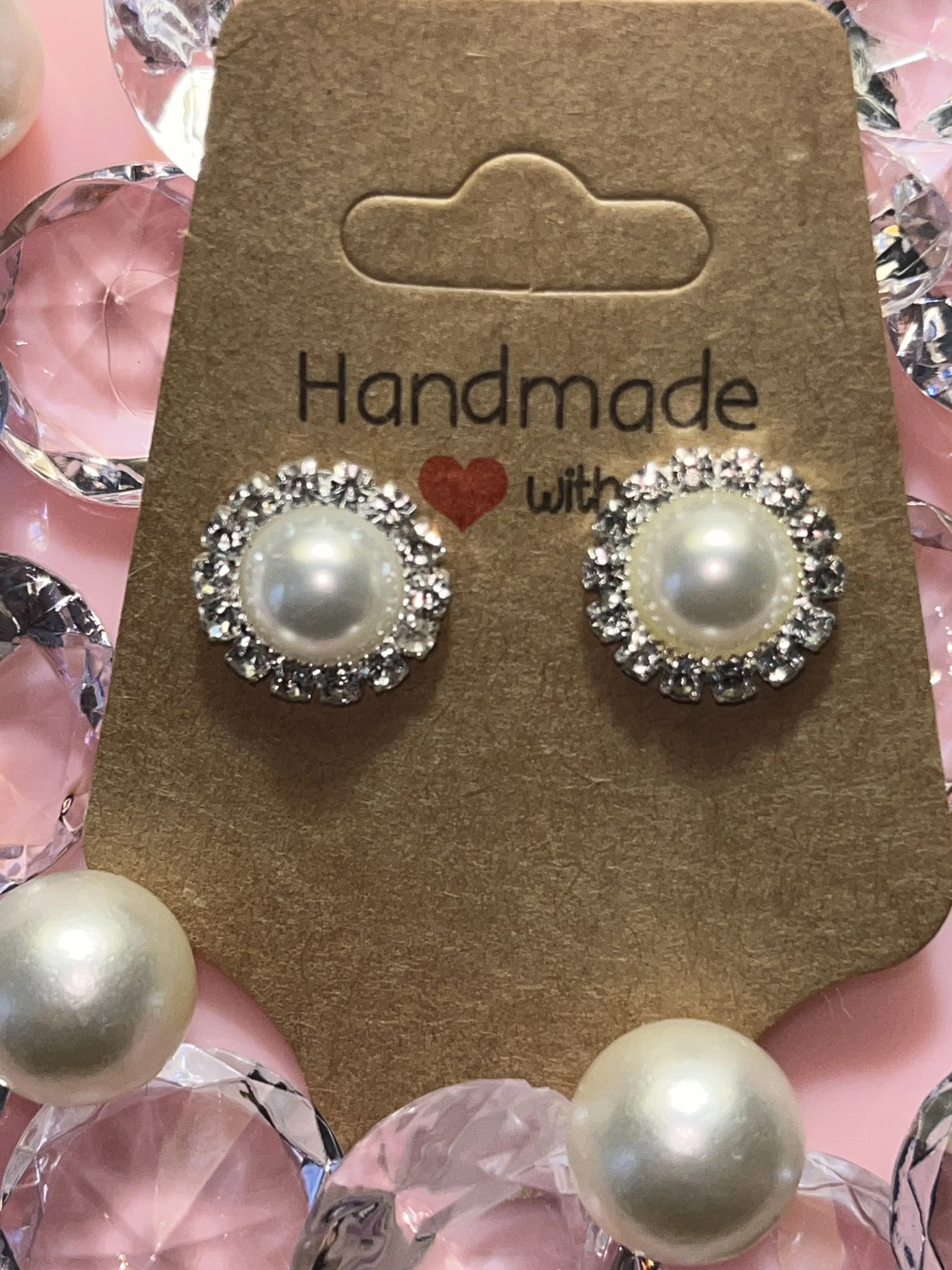 Faux Pearl Earrings