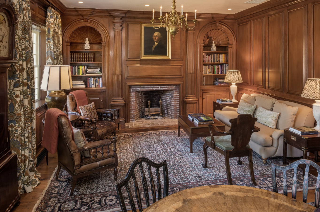 Historic room interior painting and restoration in Avondale, Rhode Island, by Cyr Painting and Restoration
