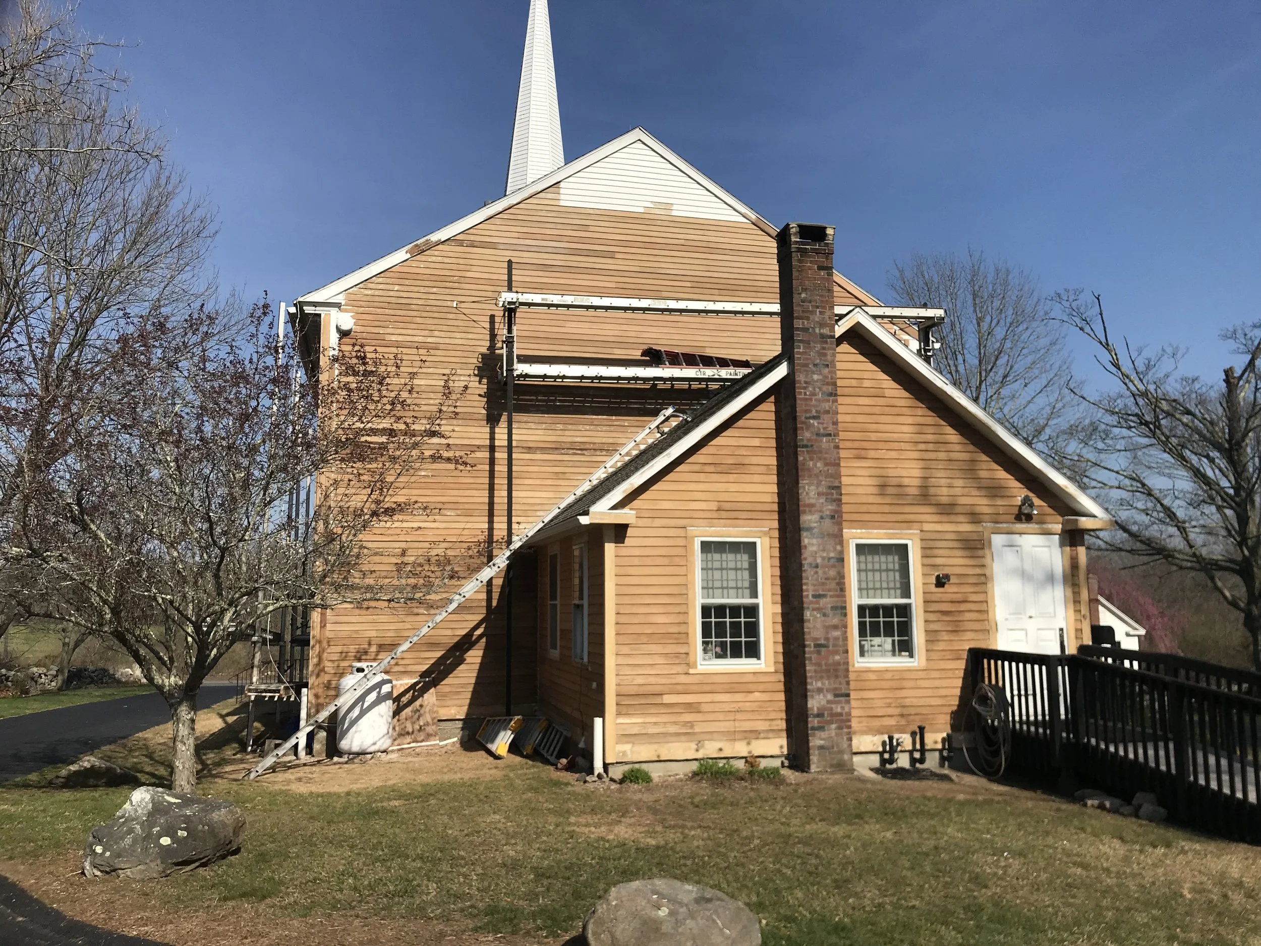 Church Restoration in Voluntown, Connecticut, by Cyr Painting and Restoration
