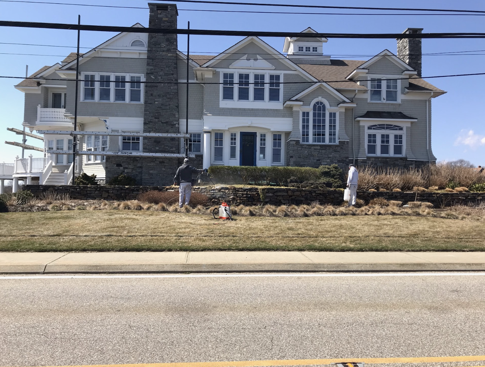 Exterior painting in Groton Long Point, Connecticut, by Cyr Painting and Restoration