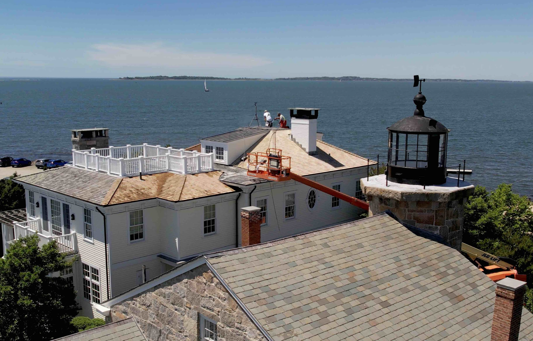 Waterfront home in Stonington Borough, Connecticut, by Cyr Painting and Restoration