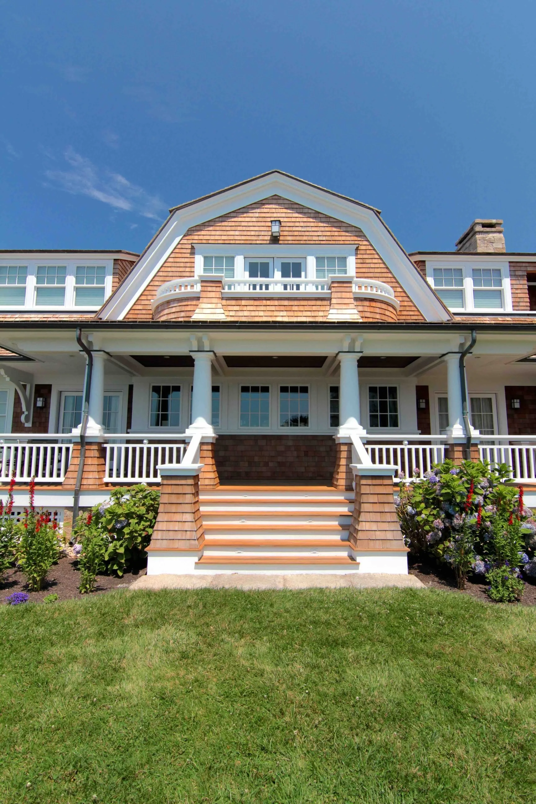 Cedar shingle waterfront home in Stonington Borough, Connecticut, by Cyr Painting and Restoration