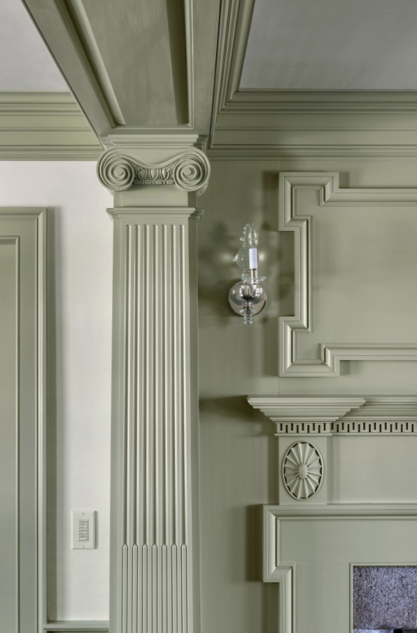 High end detailed interior trim painting in Avondale, Rhode Island, by Cyr Painting and Restoration
