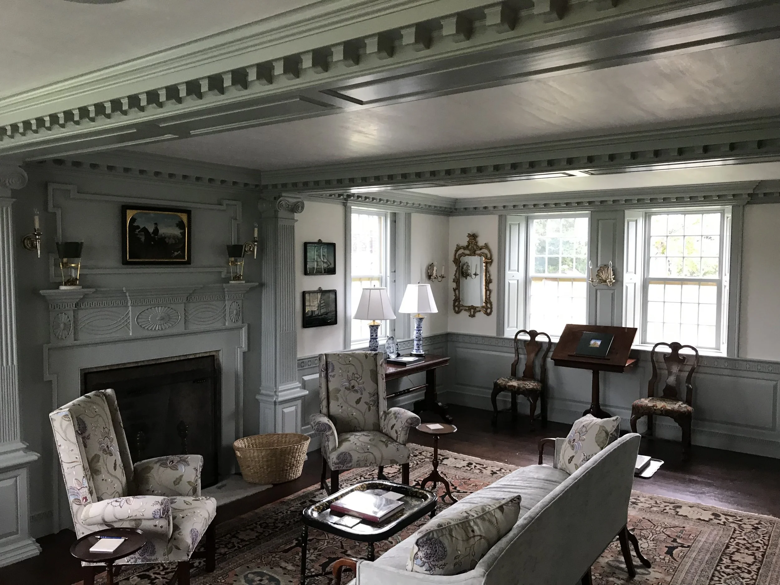 Historic fine trim painting with Fine Paints of Europe in Avondale, Rhode Island, by Cyr Painting and Restoration
