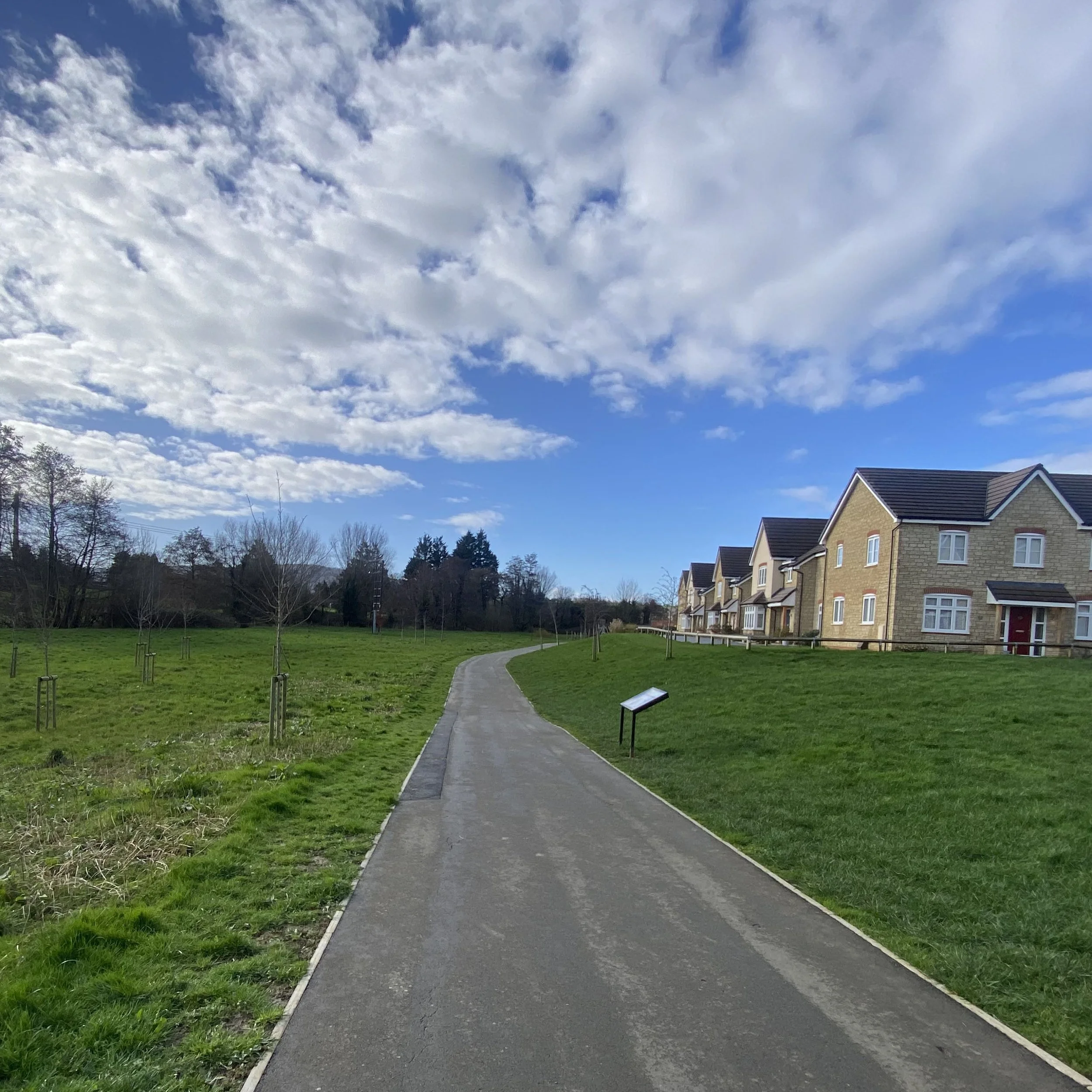 Shared path near River Cam, North East Cam