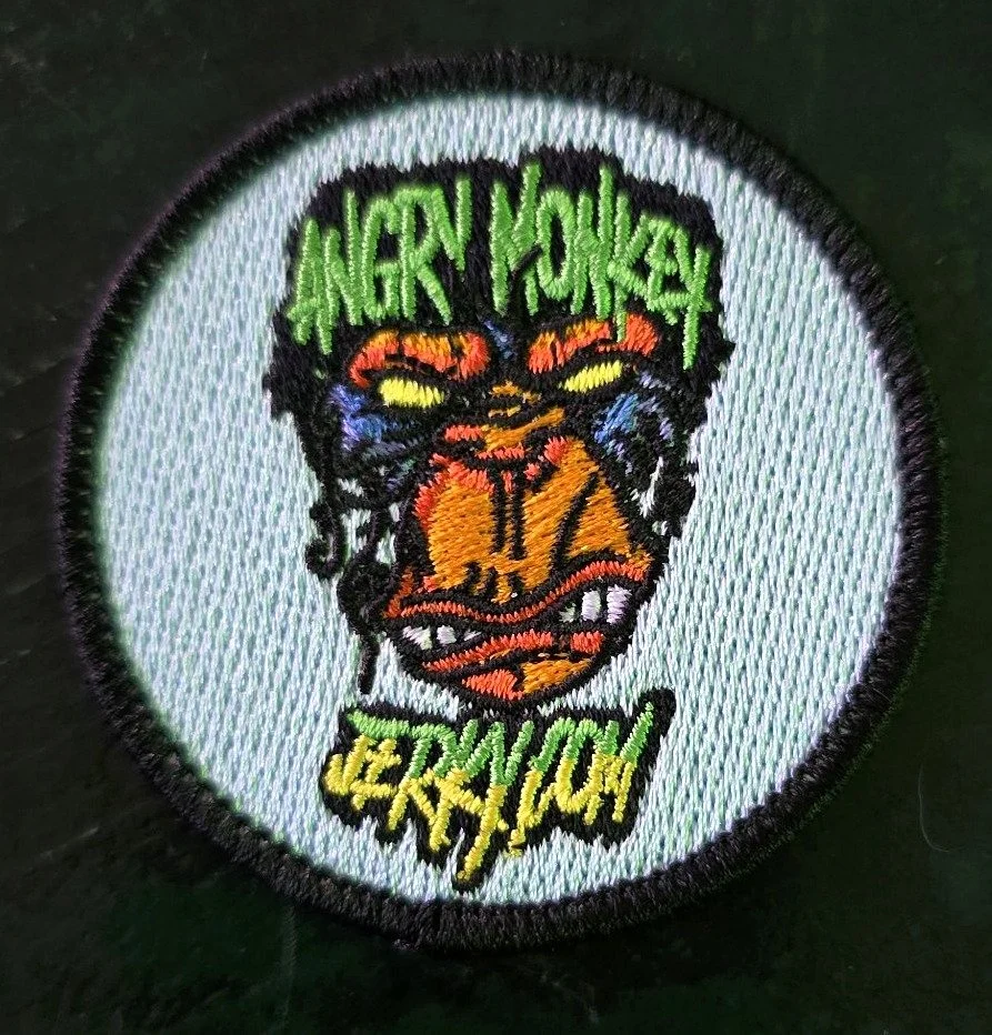 Angry Monkey Jerky Logo Patch