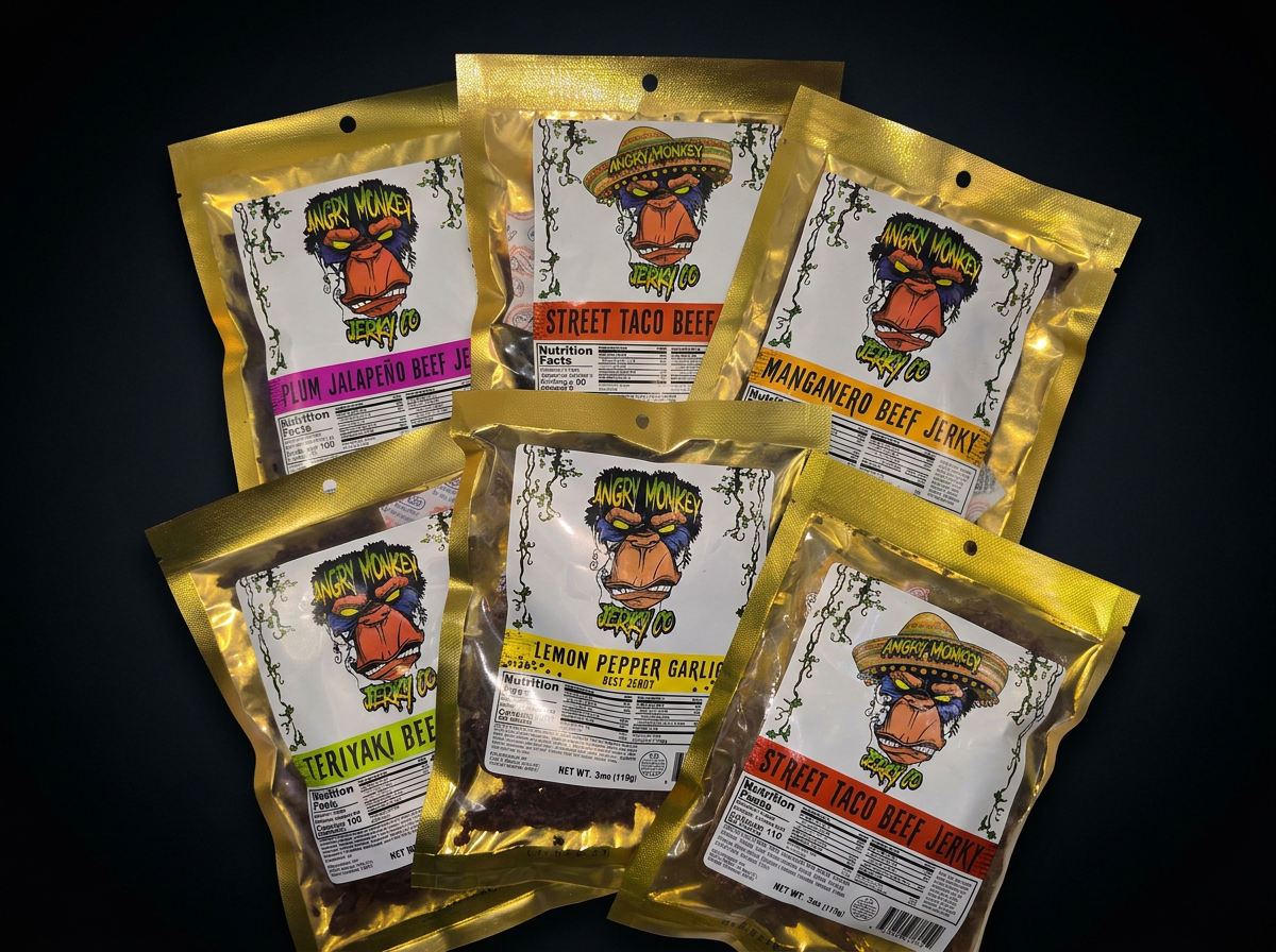 Primate Party Pack Beef Jerky ~ 18 oz