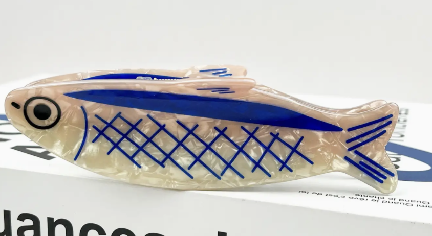 Sardine-Shaped Hair Claw Clip