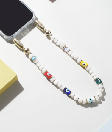 Ossa Evil Eye White Wristlet